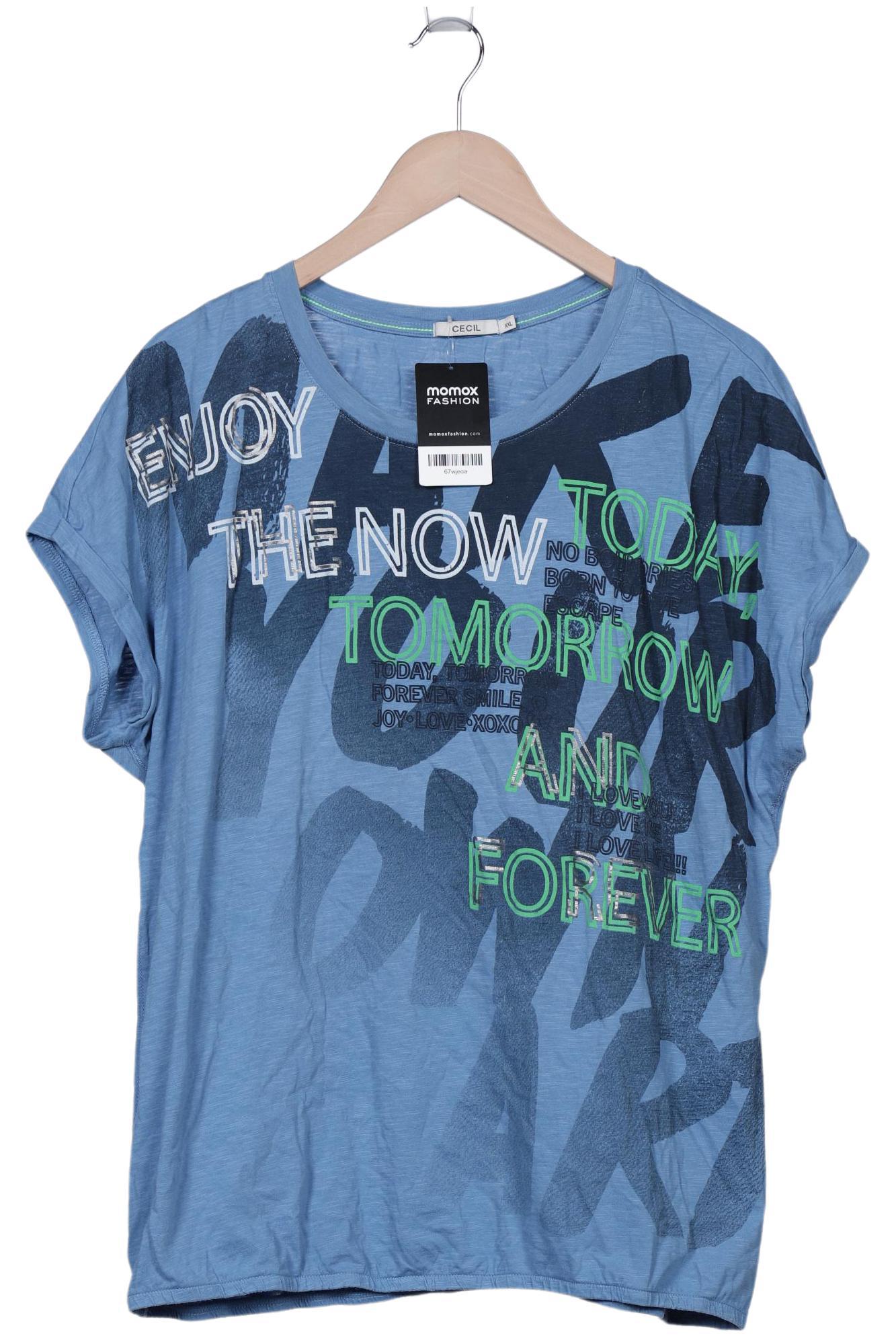 

Cecil Damen T-Shirt, blau, Gr. 46