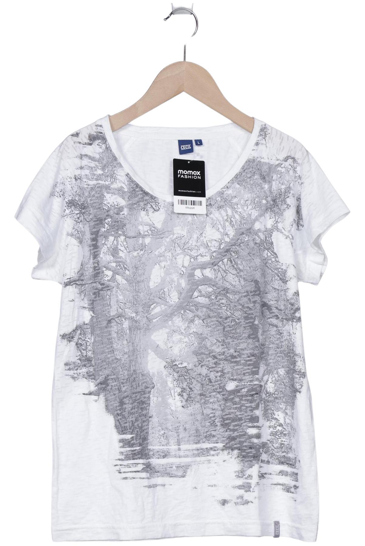 

Cecil Damen T-Shirt, weiß, Gr. 42