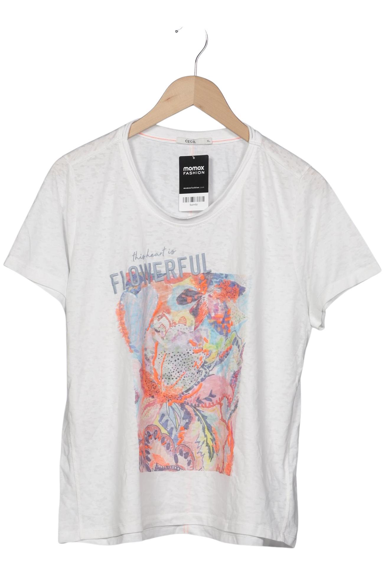 

Cecil Damen T-Shirt, weiß, Gr. 44