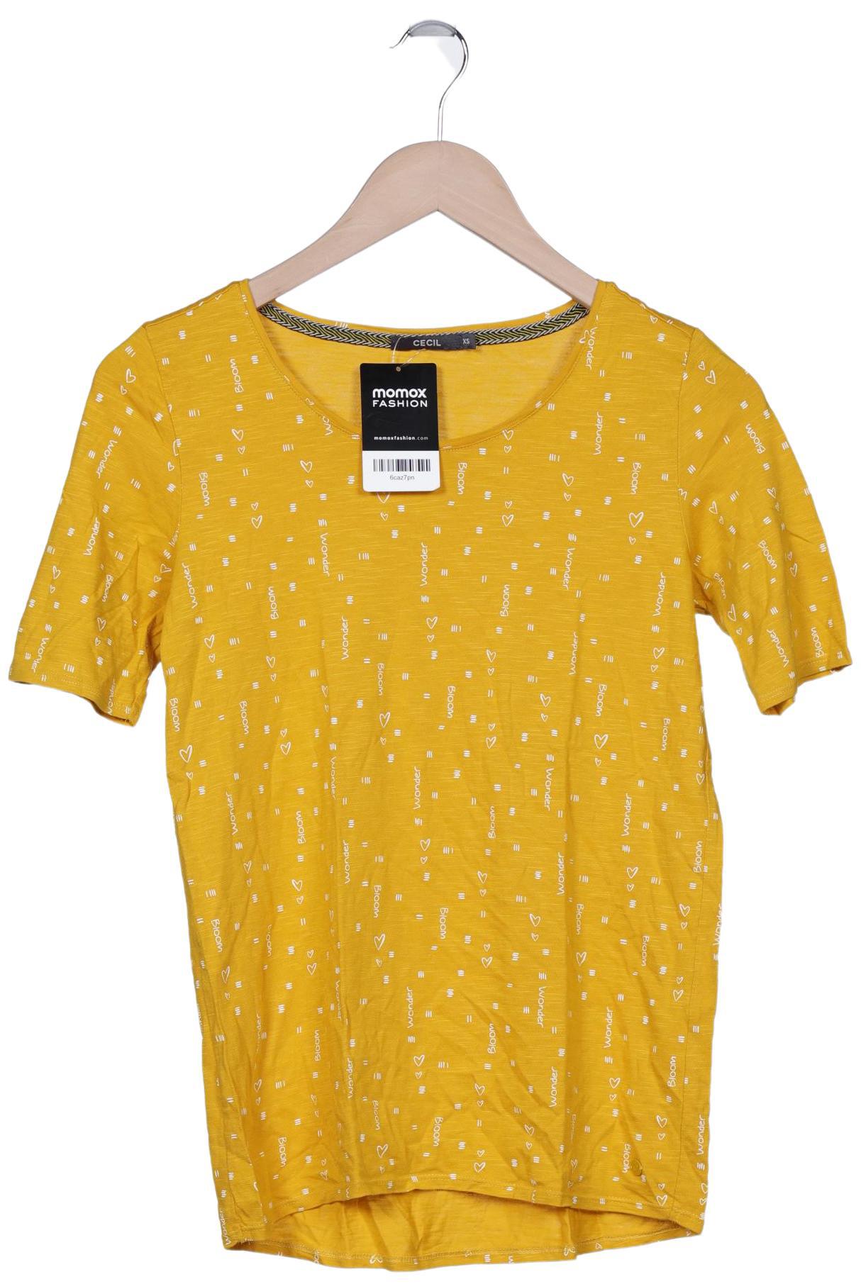 

Cecil Damen T-Shirt, gelb, Gr. 34
