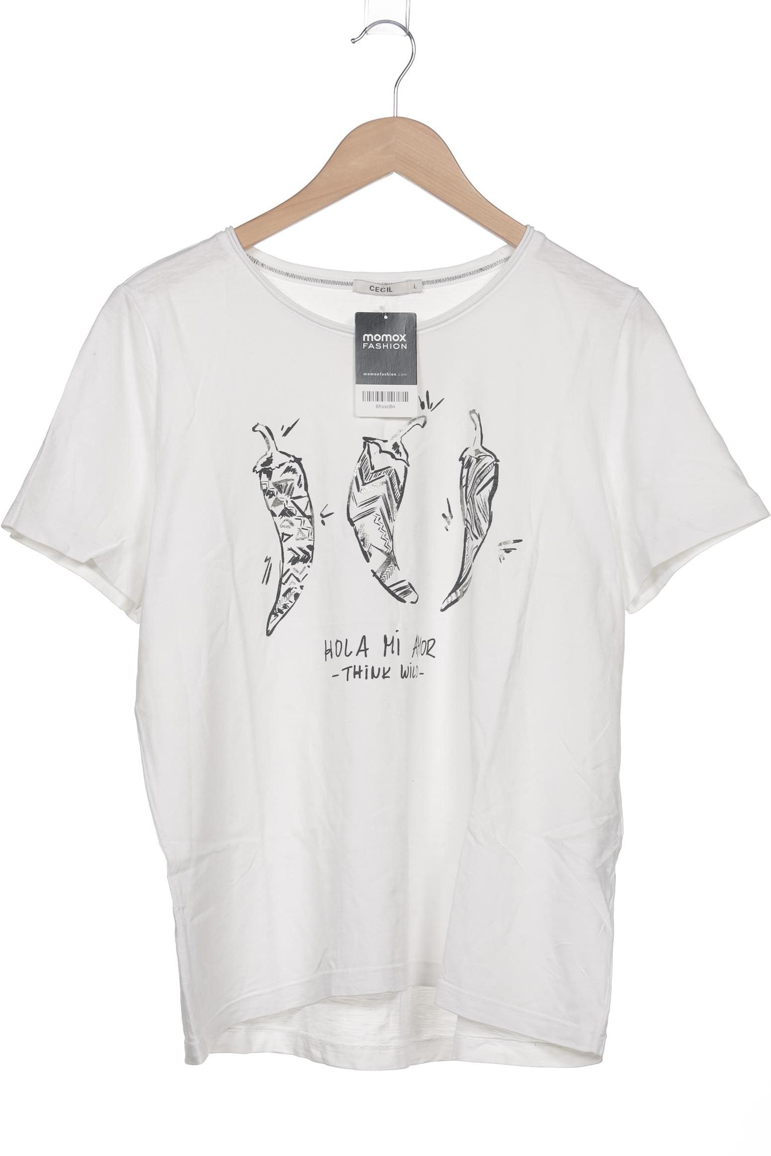 

Cecil Damen T-Shirt, weiß, Gr. 42