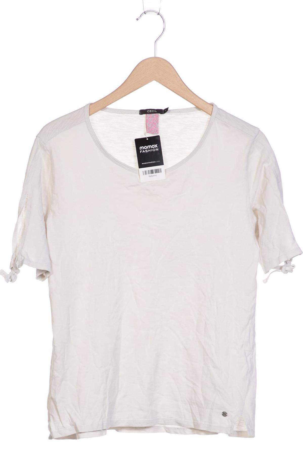 

CECIL Damen T-Shirt, cremeweiß