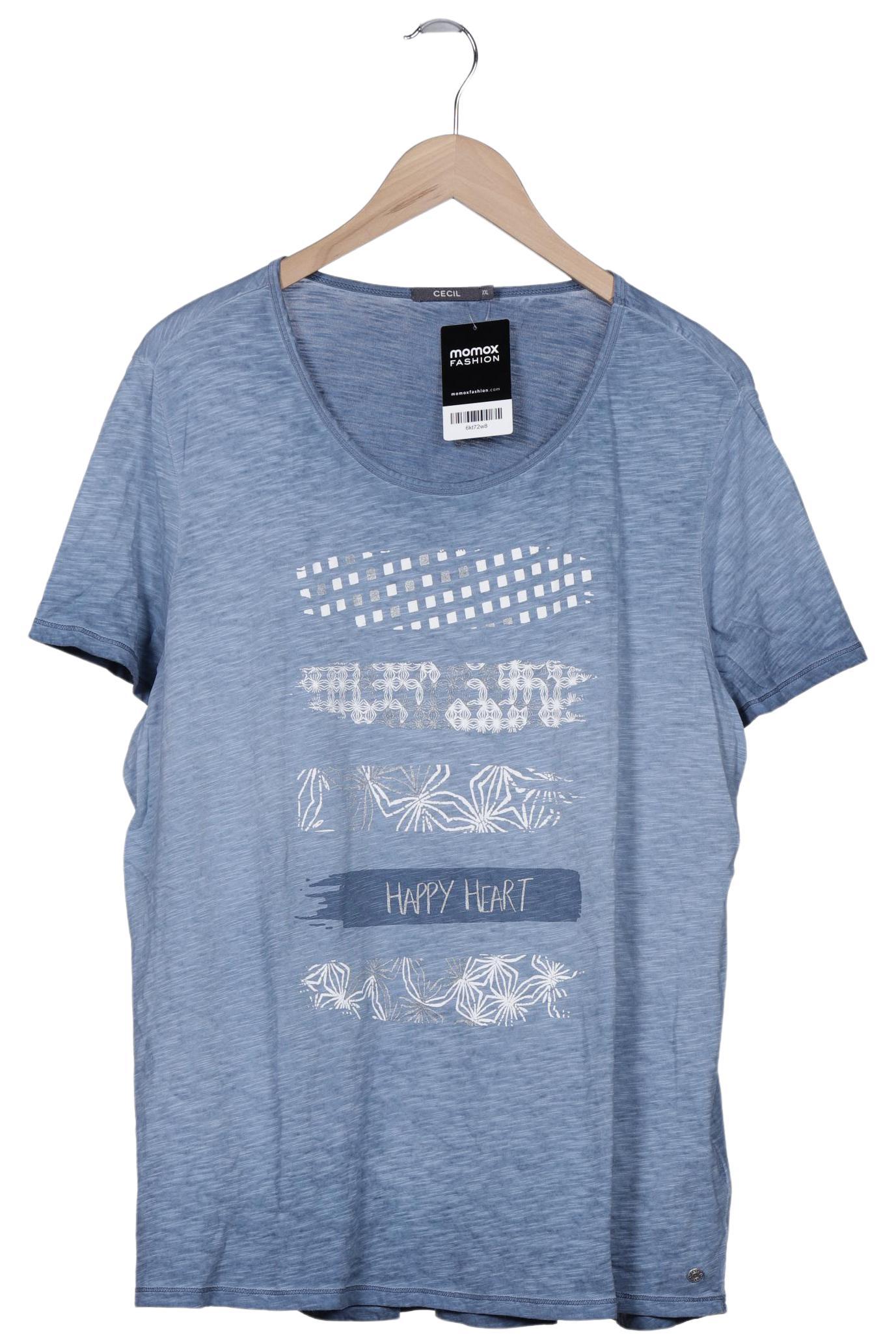 

Cecil Damen T-Shirt, blau, Gr. 46