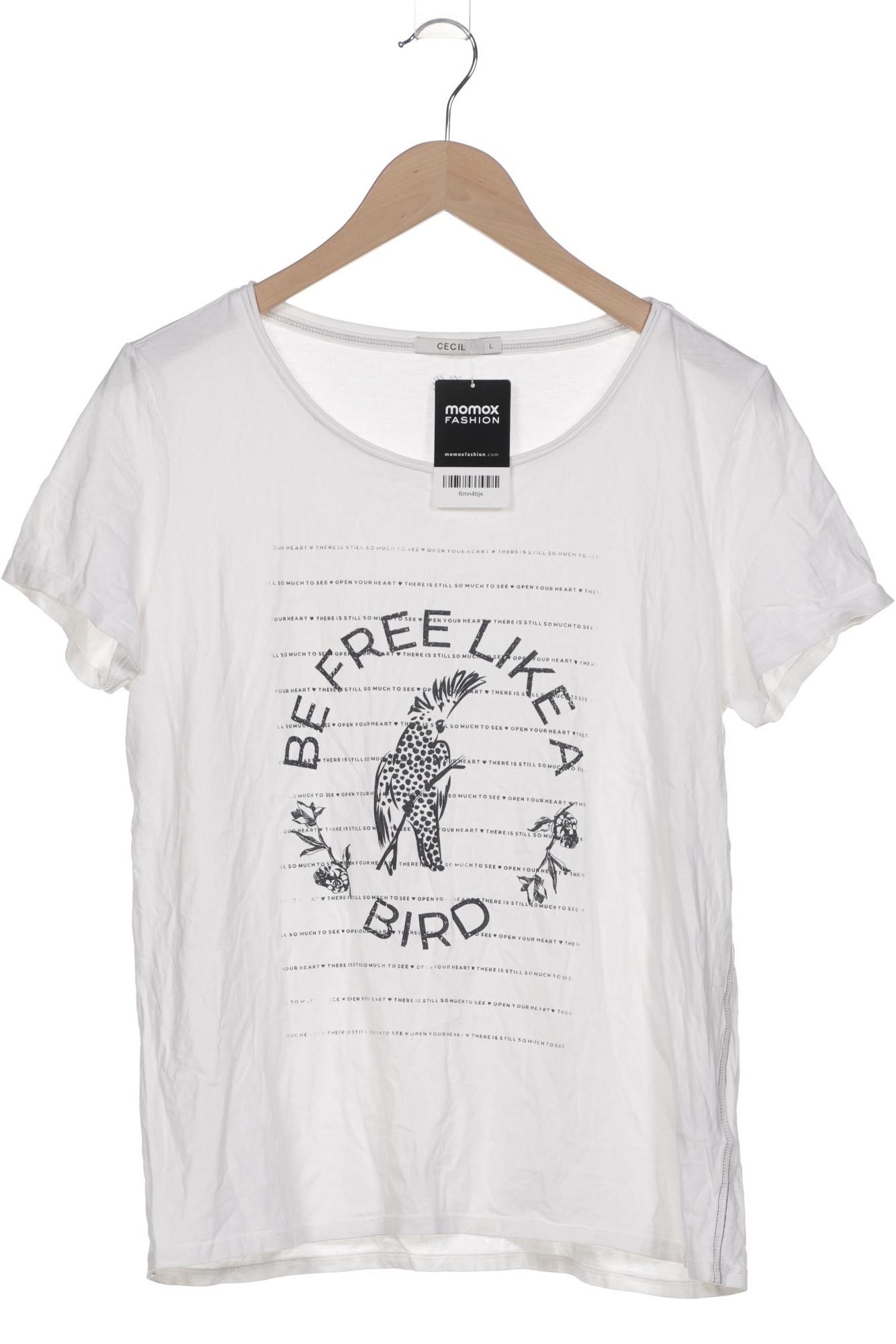 

Cecil Damen T-Shirt, weiß, Gr. 42