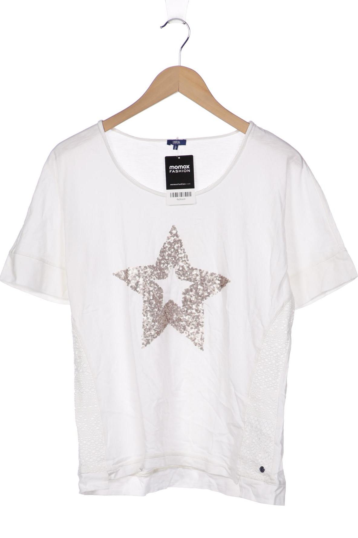 

CECIL Damen T-Shirt, cremeweiß