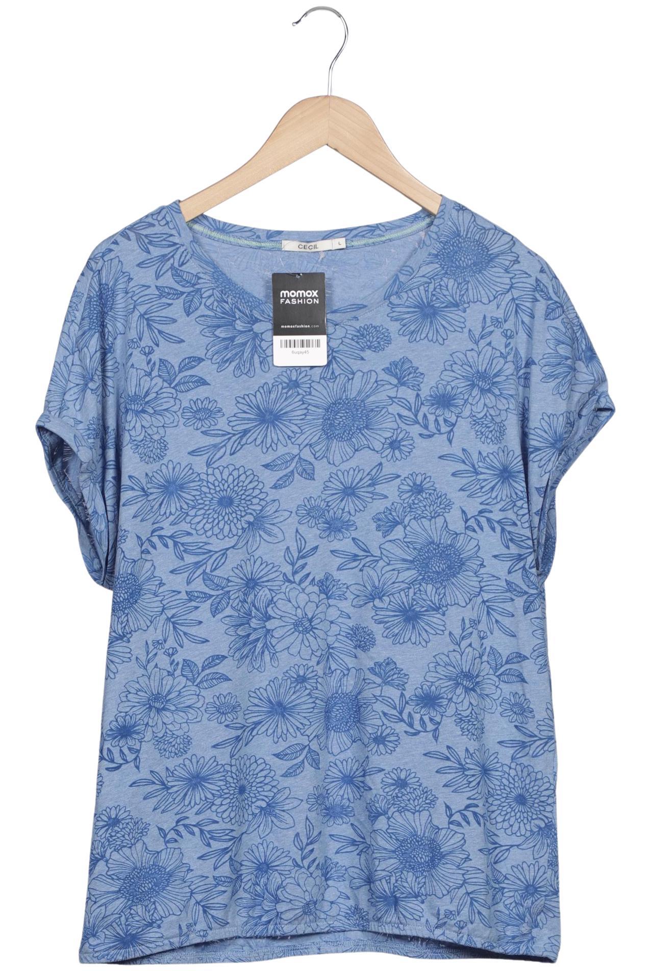 

Cecil Damen T-Shirt, blau, Gr. 42