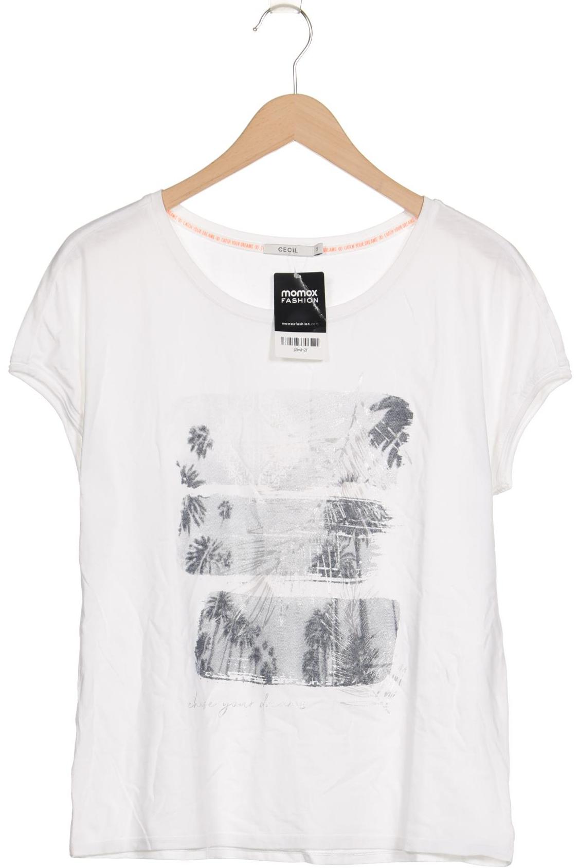 

Cecil Damen T-Shirt, weiß, Gr. 36