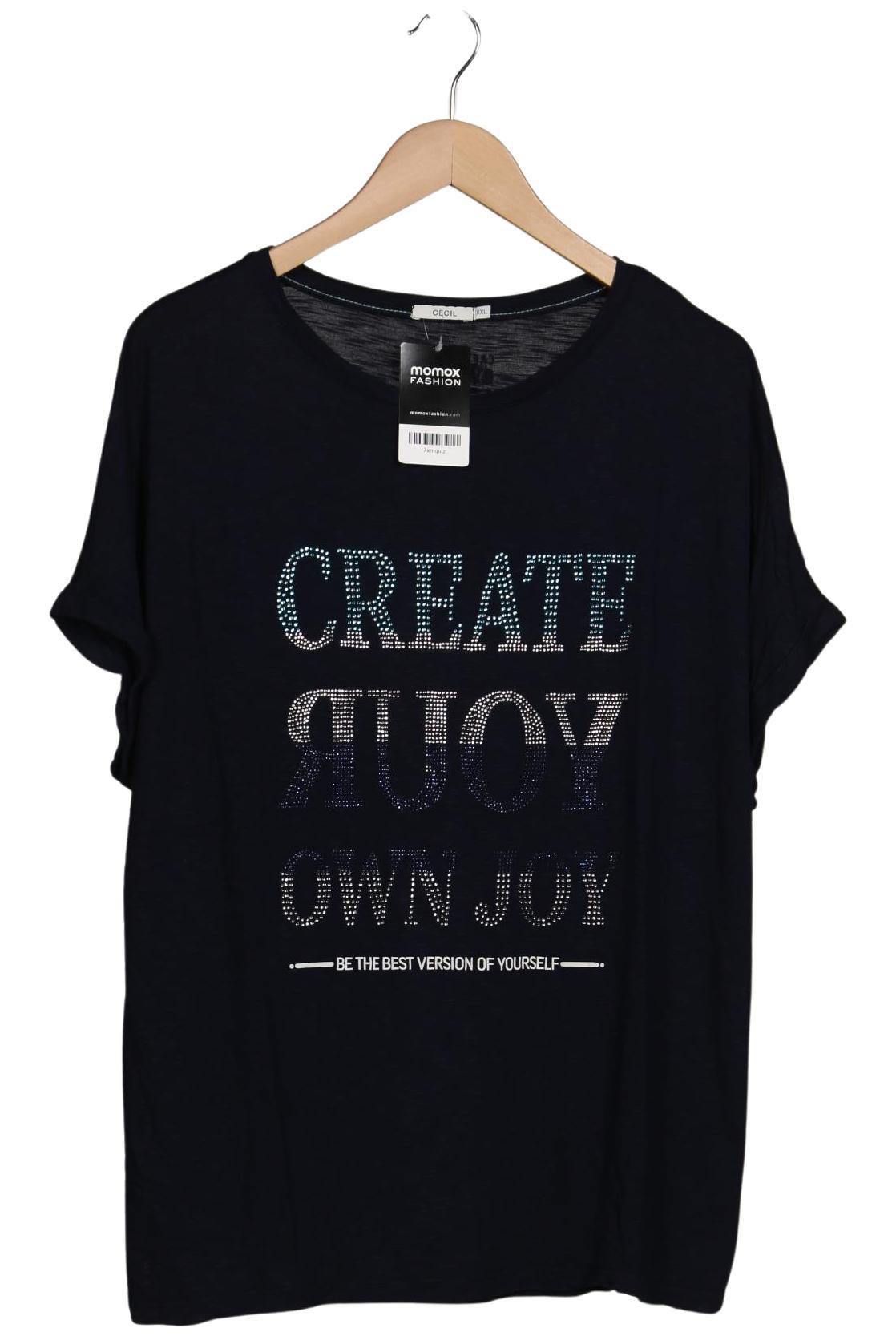 

Cecil Damen T-Shirt, marineblau, Gr. 46