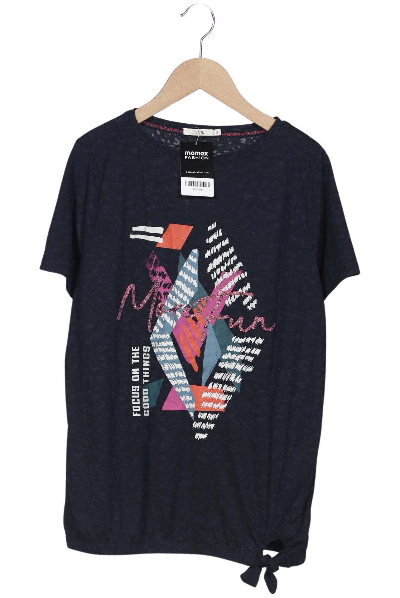 

Cecil Damen T-Shirt, marineblau, Gr. 36