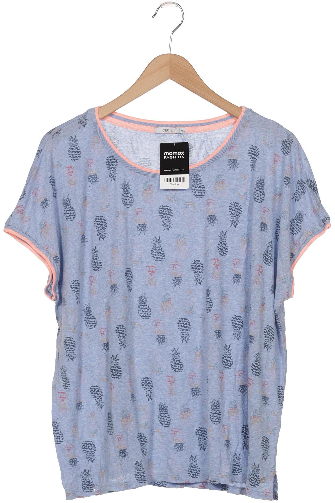 

Cecil Damen T-Shirt, blau, Gr. 46