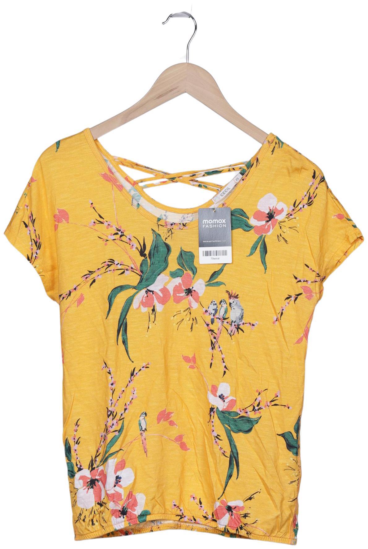 

Cecil Damen T-Shirt, gelb, Gr. 34