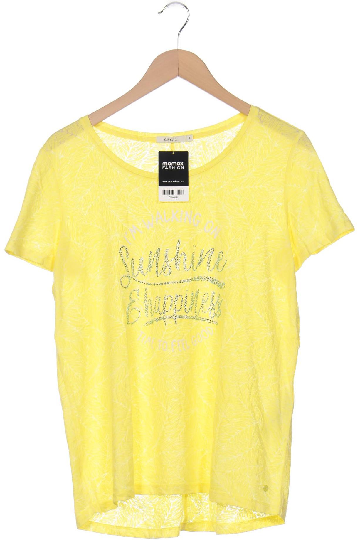 

CECIL Damen T-Shirt, gelb