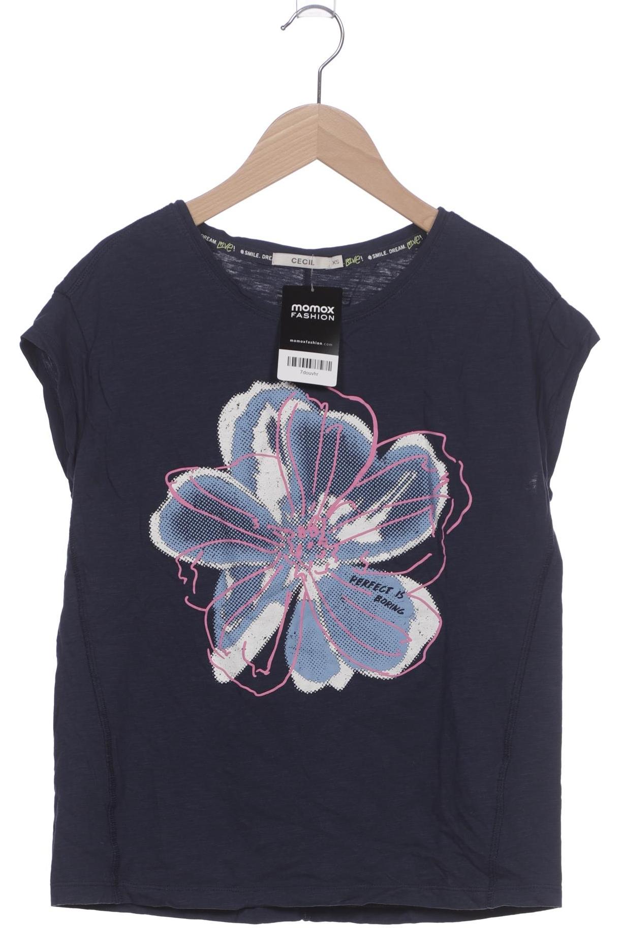

Cecil Damen T-Shirt, marineblau, Gr. 34