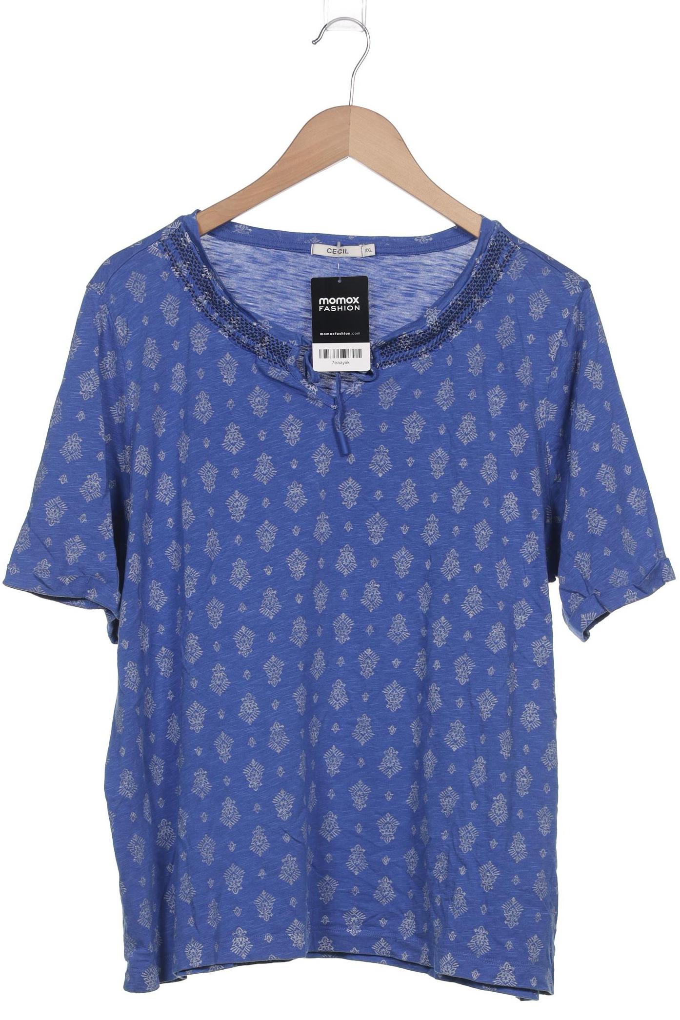 

Cecil Damen T-Shirt, blau, Gr. 46