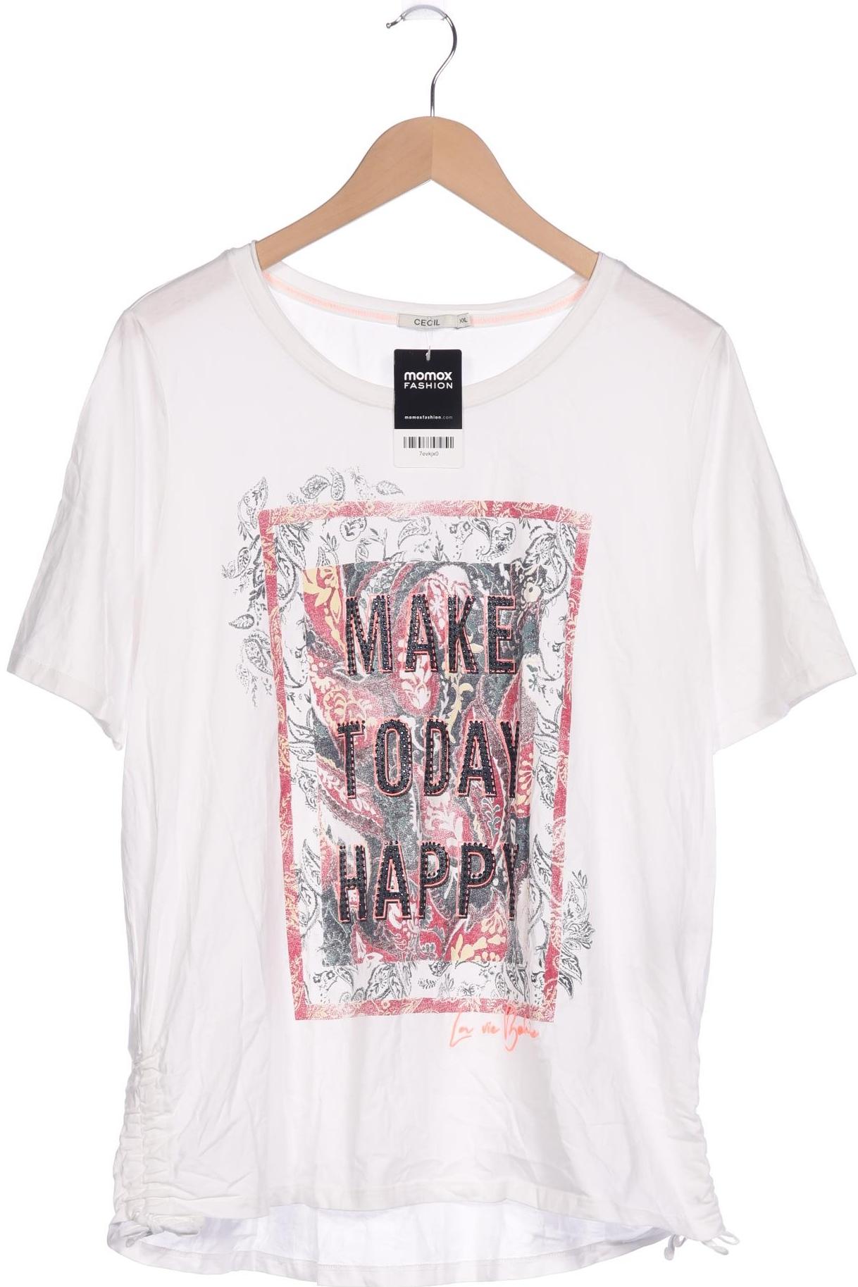 

Cecil Damen T-Shirt, weiß, Gr. 46