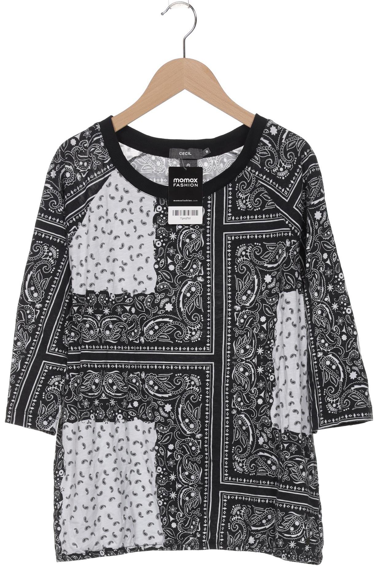 

Cecil Damen T-Shirt, schwarz, Gr. 38