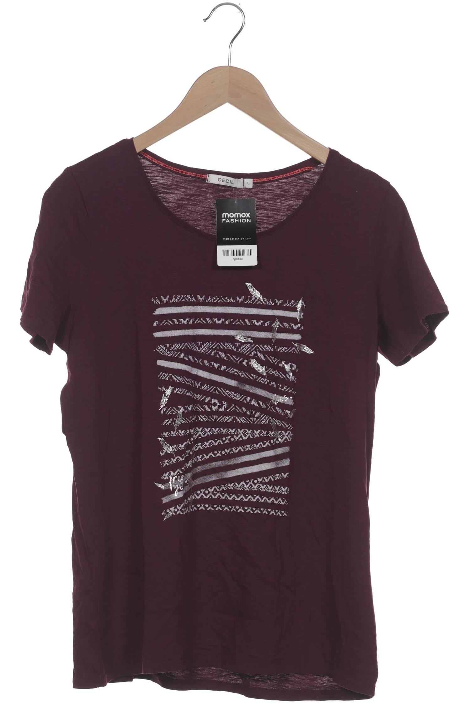 

Cecil Damen T-Shirt, bordeaux, Gr. 42