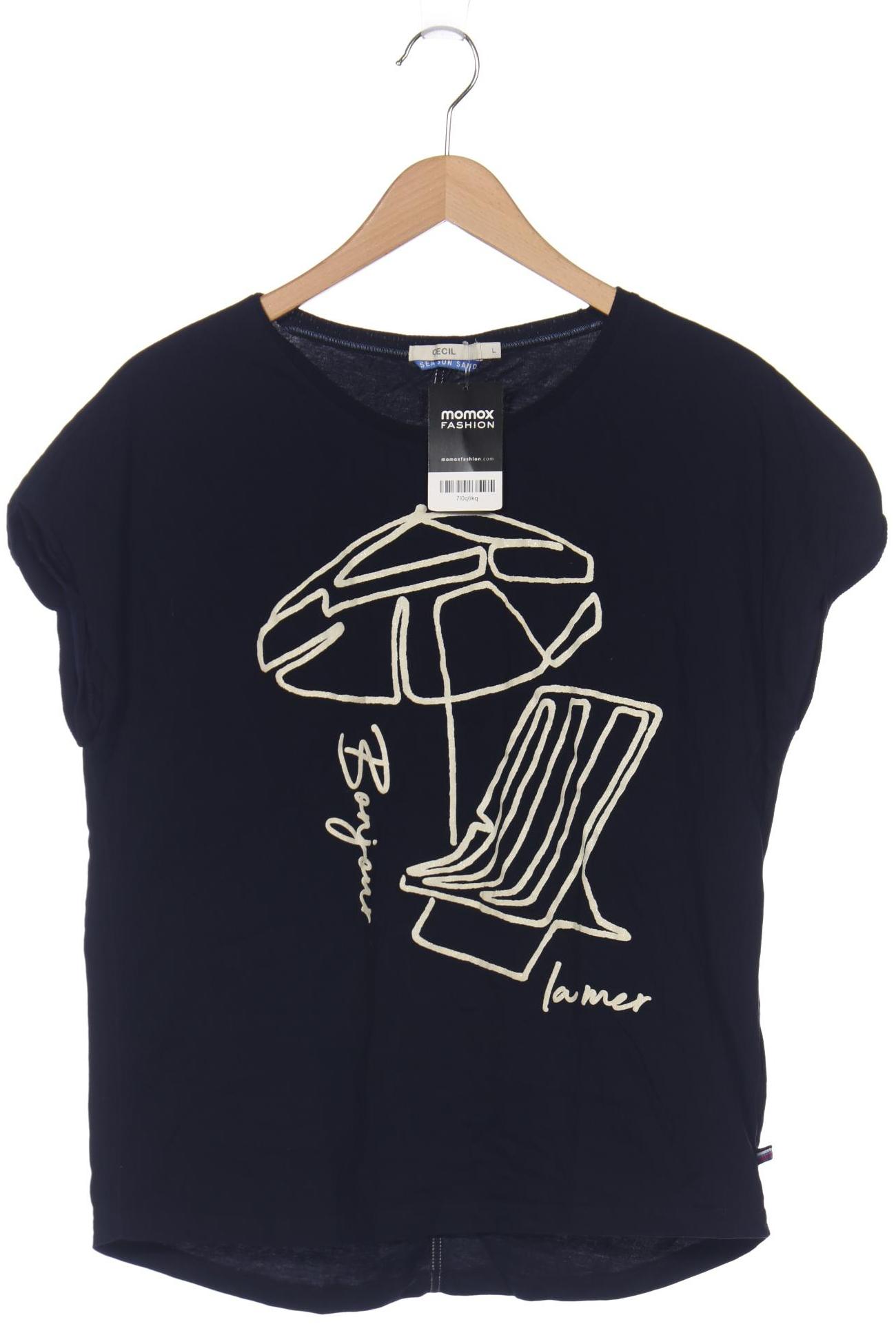 

CECIL Damen T-Shirt, marineblau