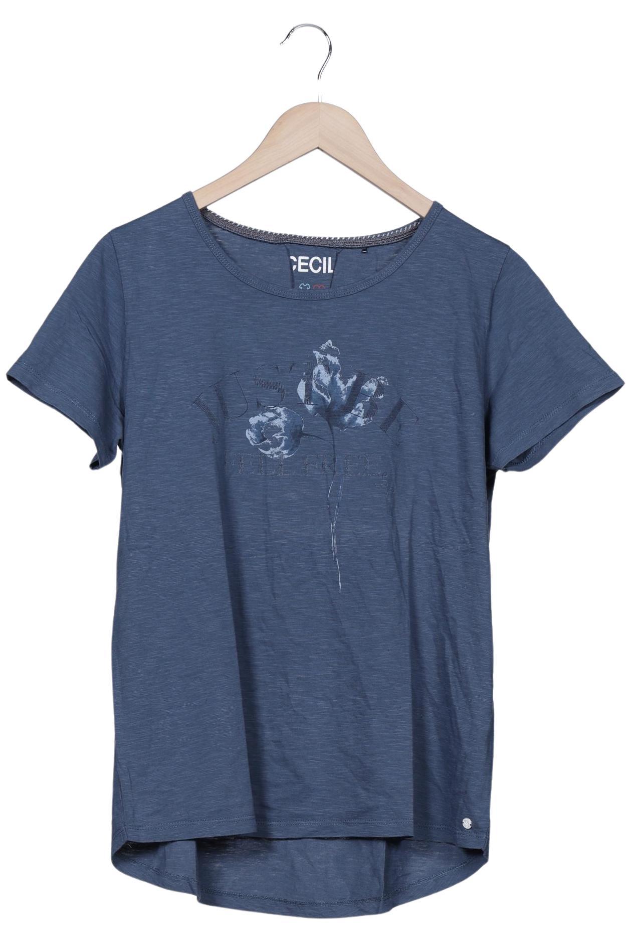 

Cecil Damen T-Shirt, blau, Gr. 44