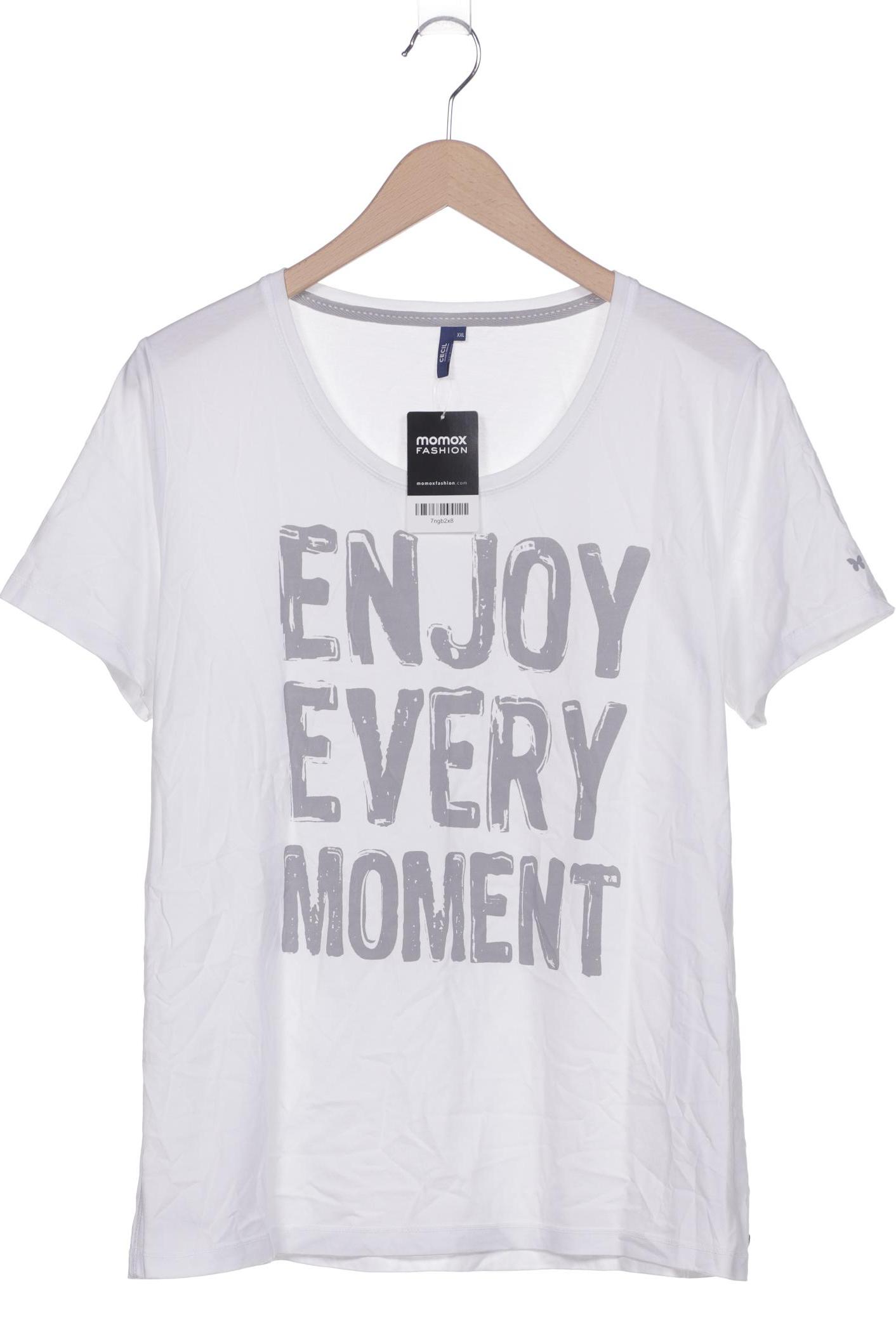 

Cecil Damen T-Shirt, weiß, Gr. 46