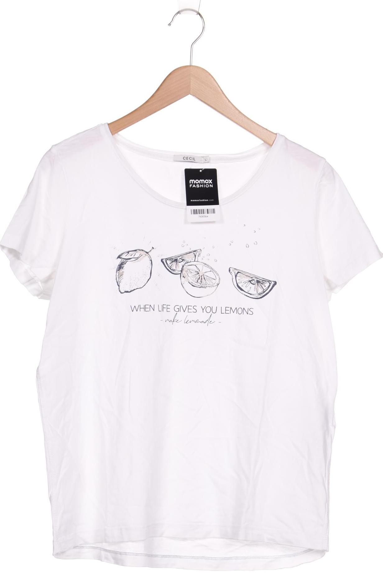

CECIL Damen T-Shirt, weiß