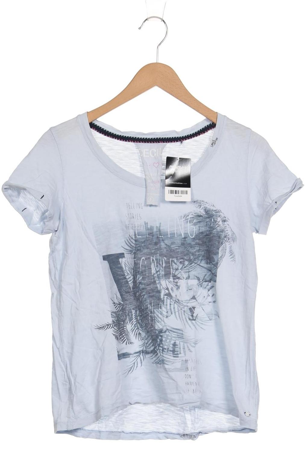 

Cecil Damen T-Shirt, hellblau, Gr. 36