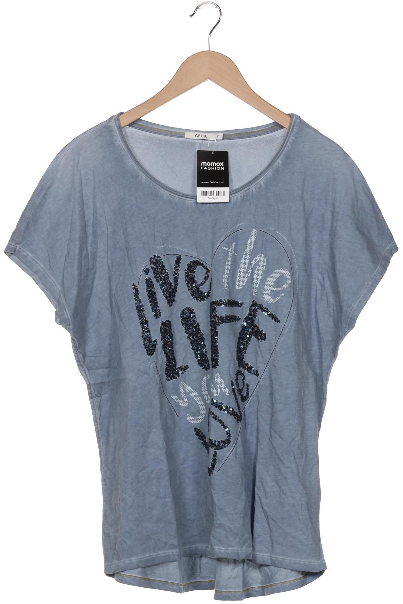 

Cecil Damen T-Shirt, blau, Gr. 44