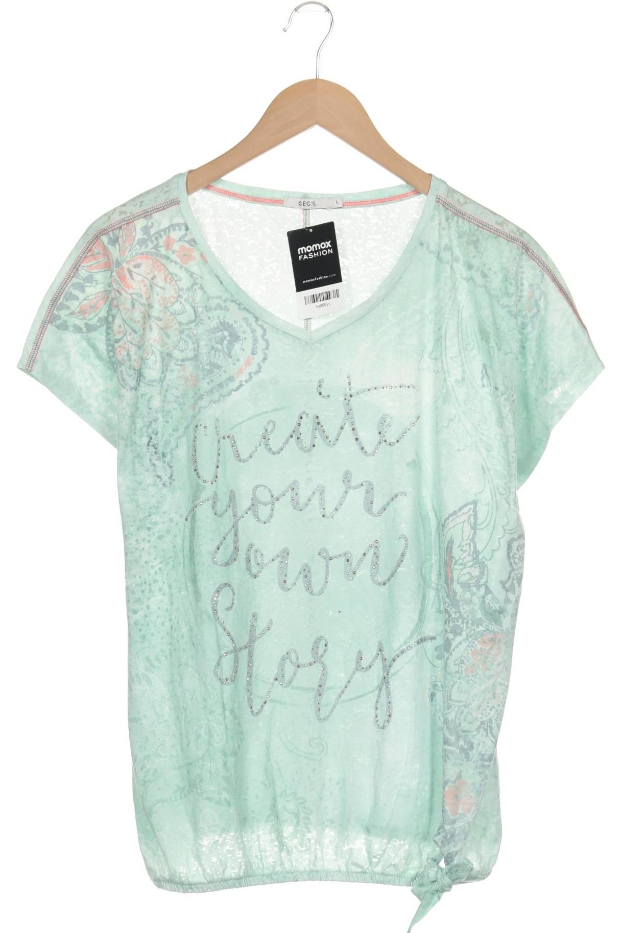 

Cecil Damen T-Shirt, hellgrün, Gr. 42