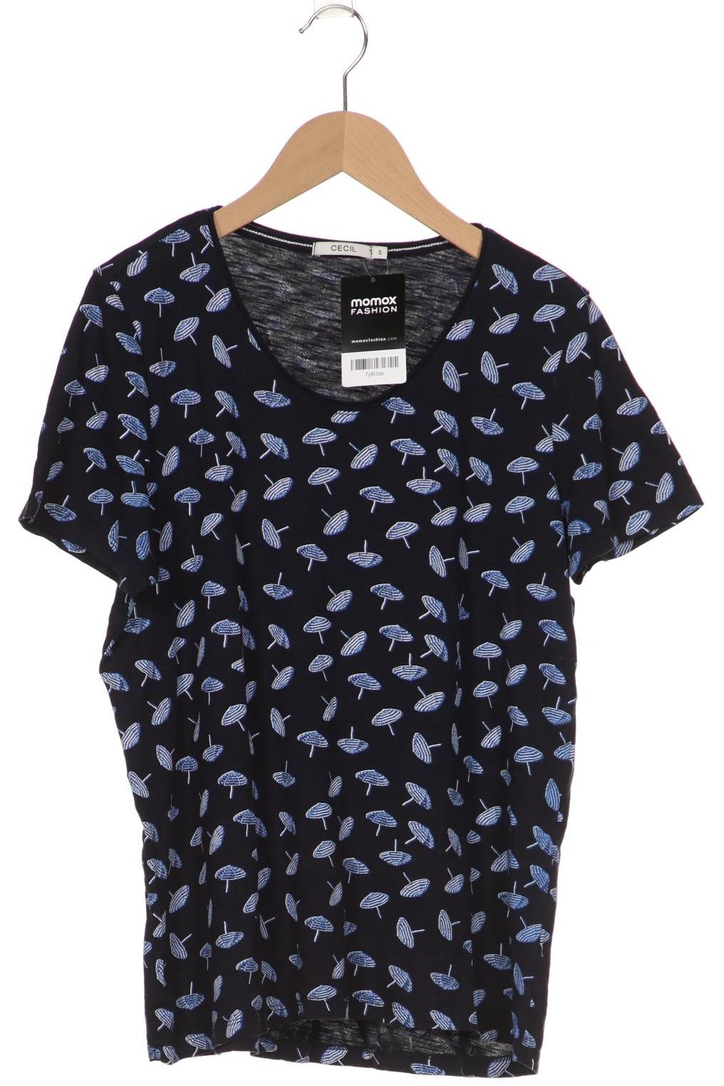 

CECIL Damen T-Shirt, marineblau