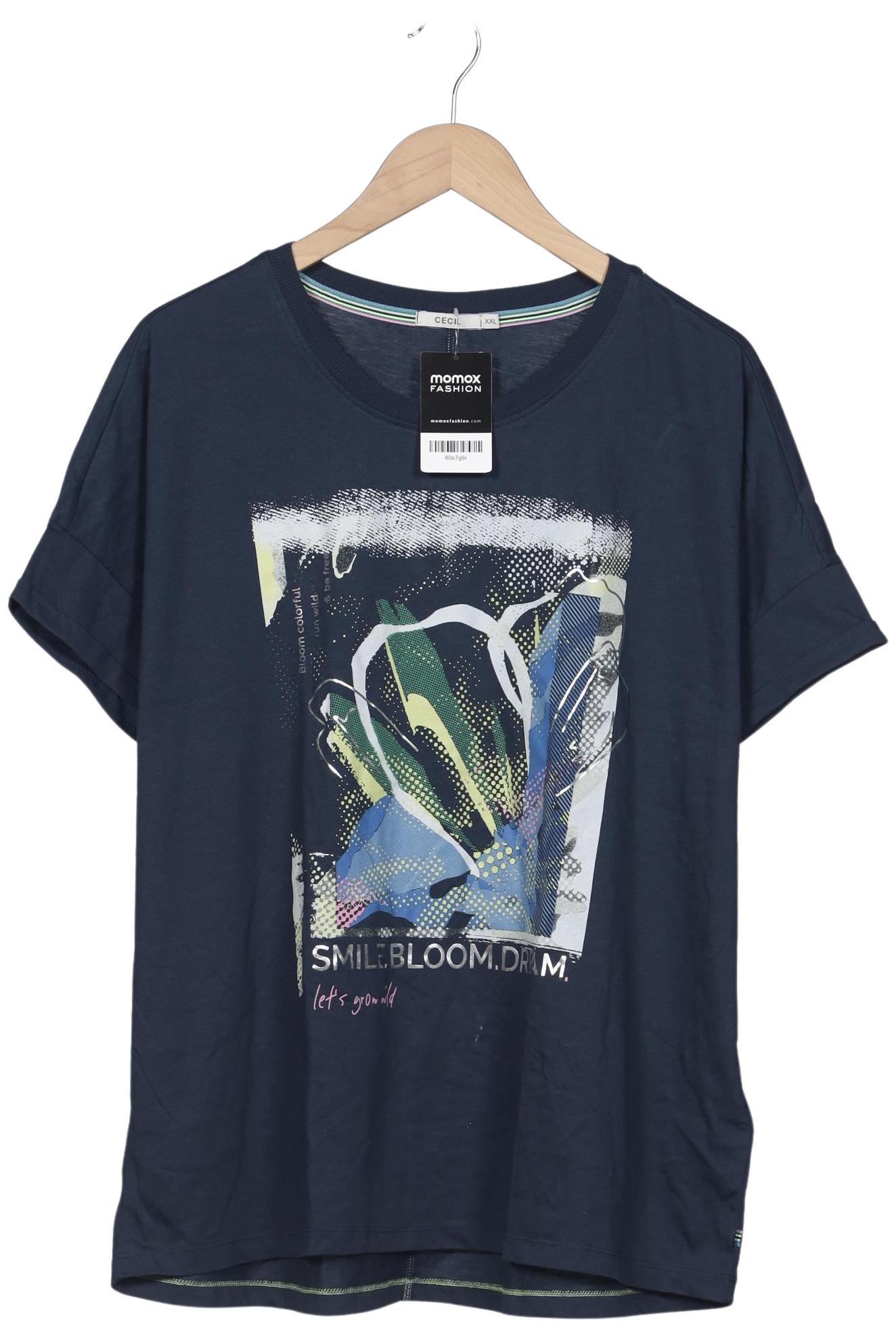 

Cecil Damen T-Shirt, marineblau, Gr. 46