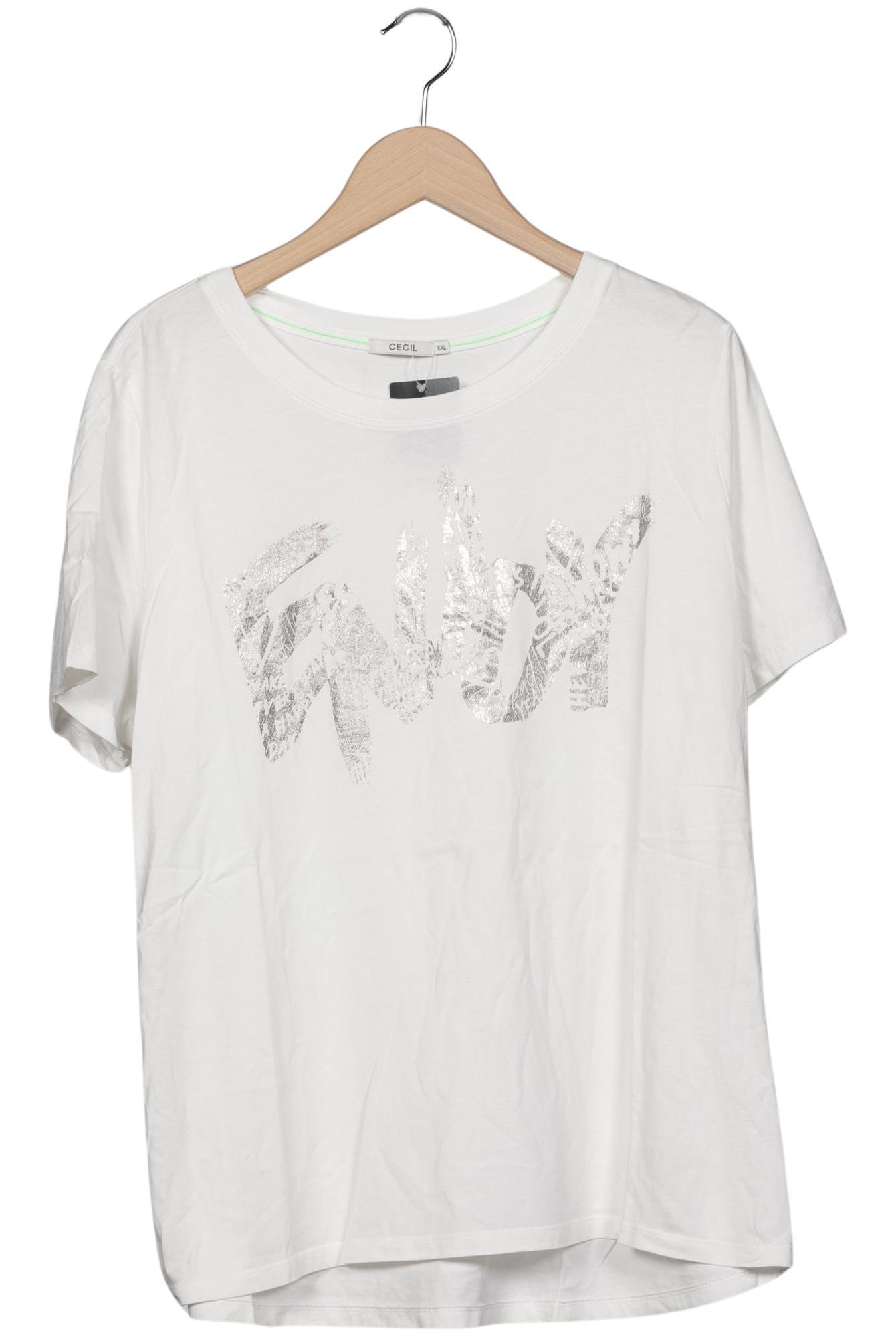 

Cecil Damen T-Shirt, weiß, Gr. 46