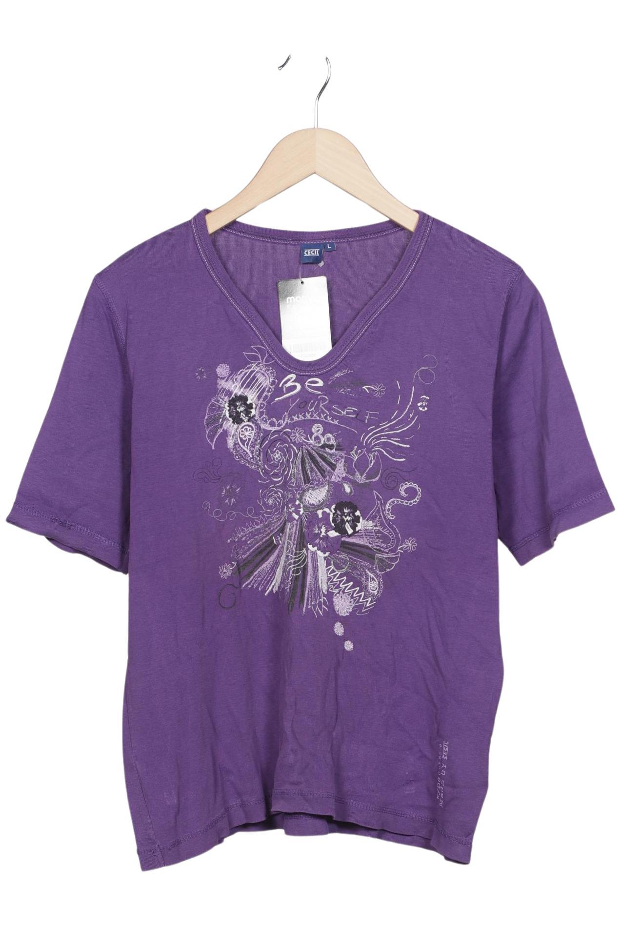 

Cecil Damen T-Shirt, flieder, Gr. 42