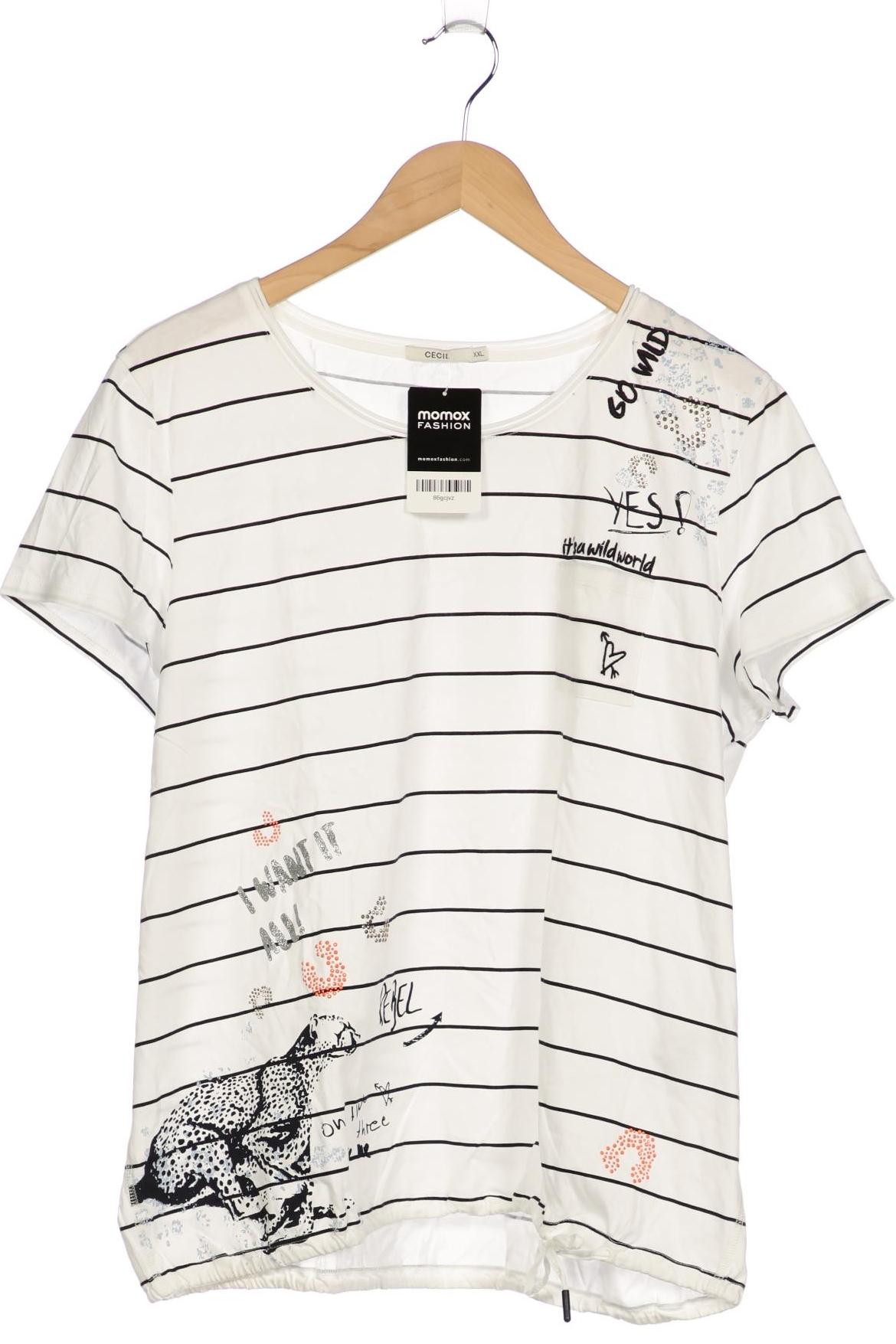 

Cecil Damen T-Shirt, weiß, Gr. 46