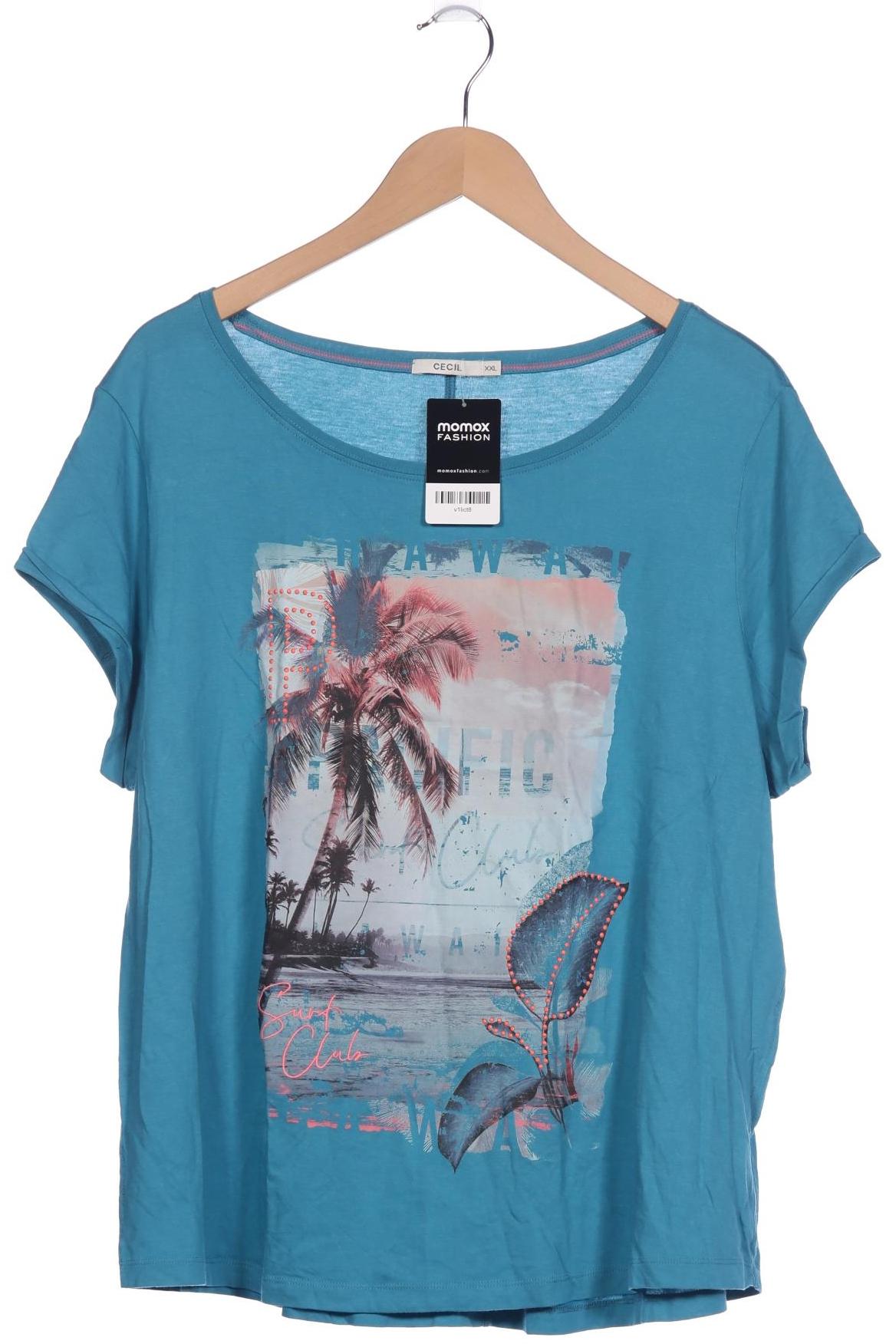 

Cecil Damen T-Shirt, blau, Gr. 46