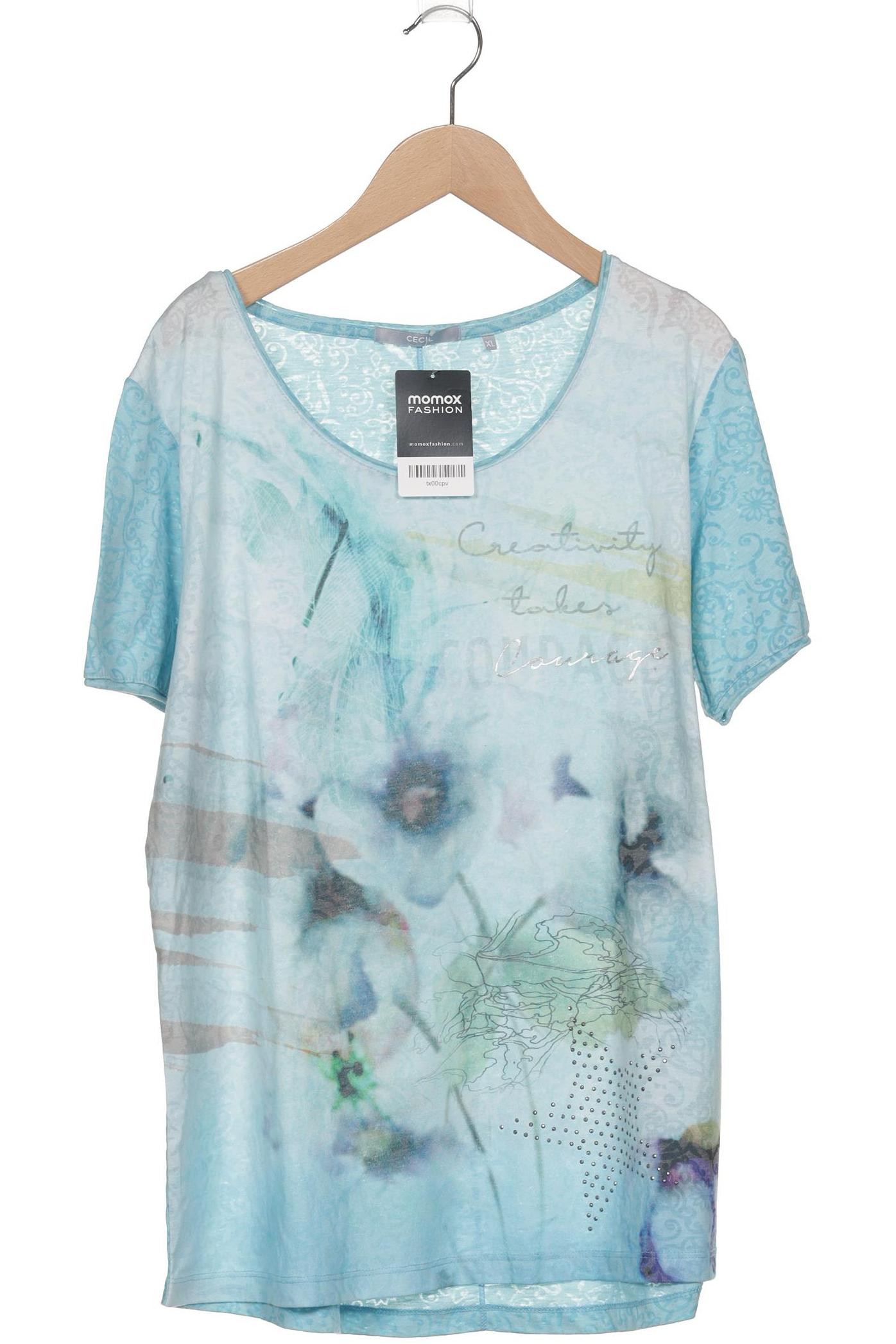 

Cecil Damen T-Shirt, blau, Gr. 44