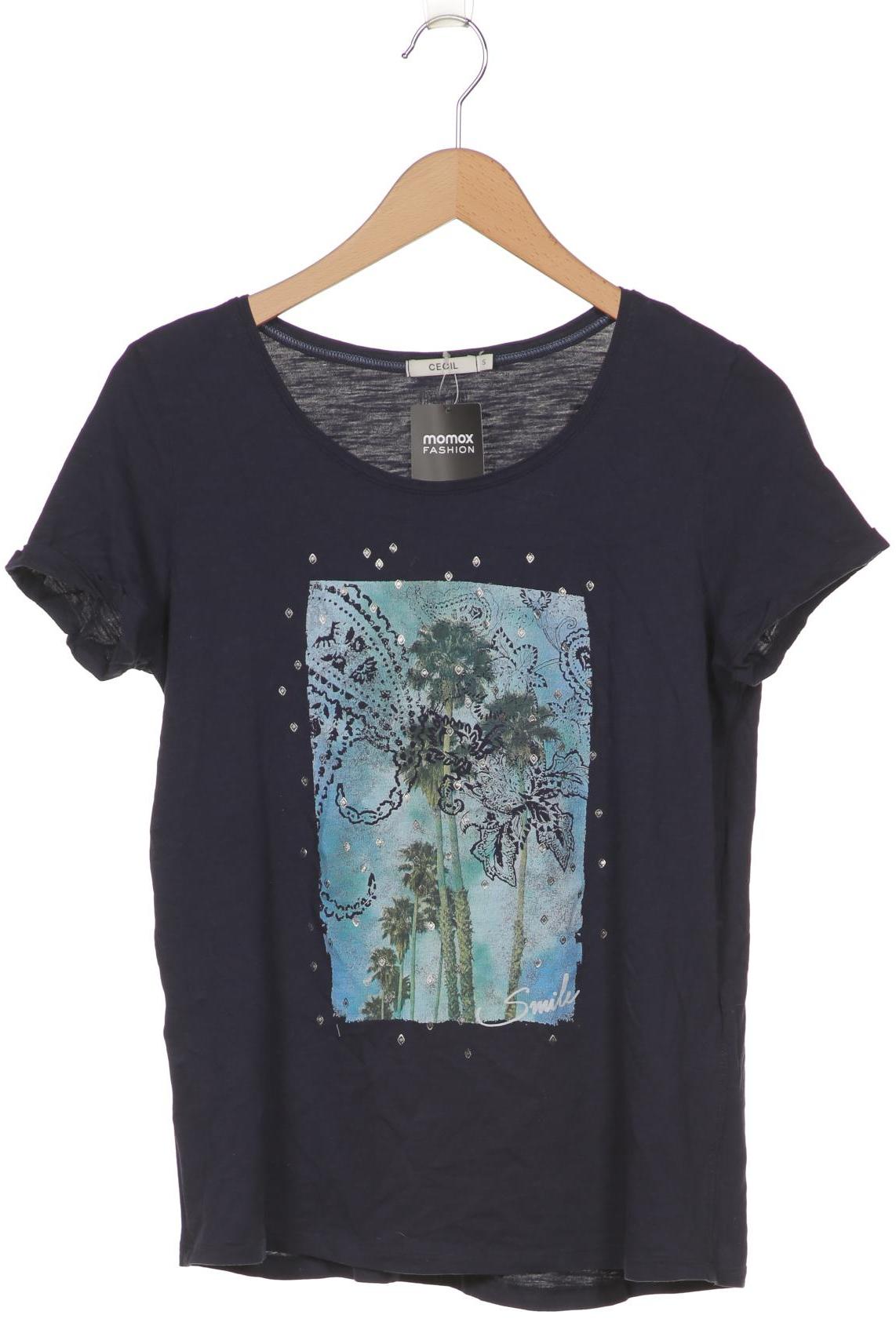 

CECIL Damen T-Shirt, marineblau