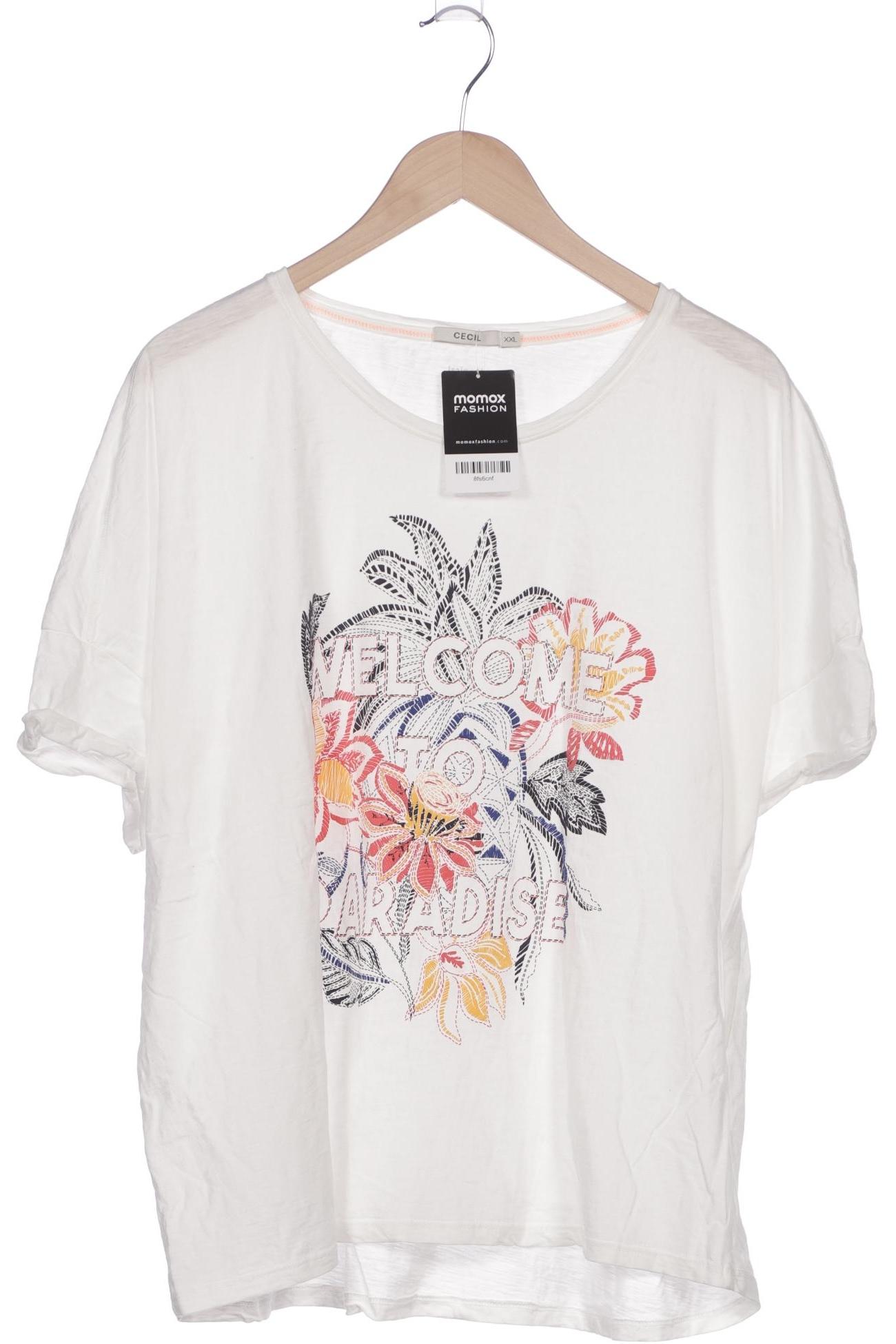 

Cecil Damen T-Shirt, weiß, Gr. 46