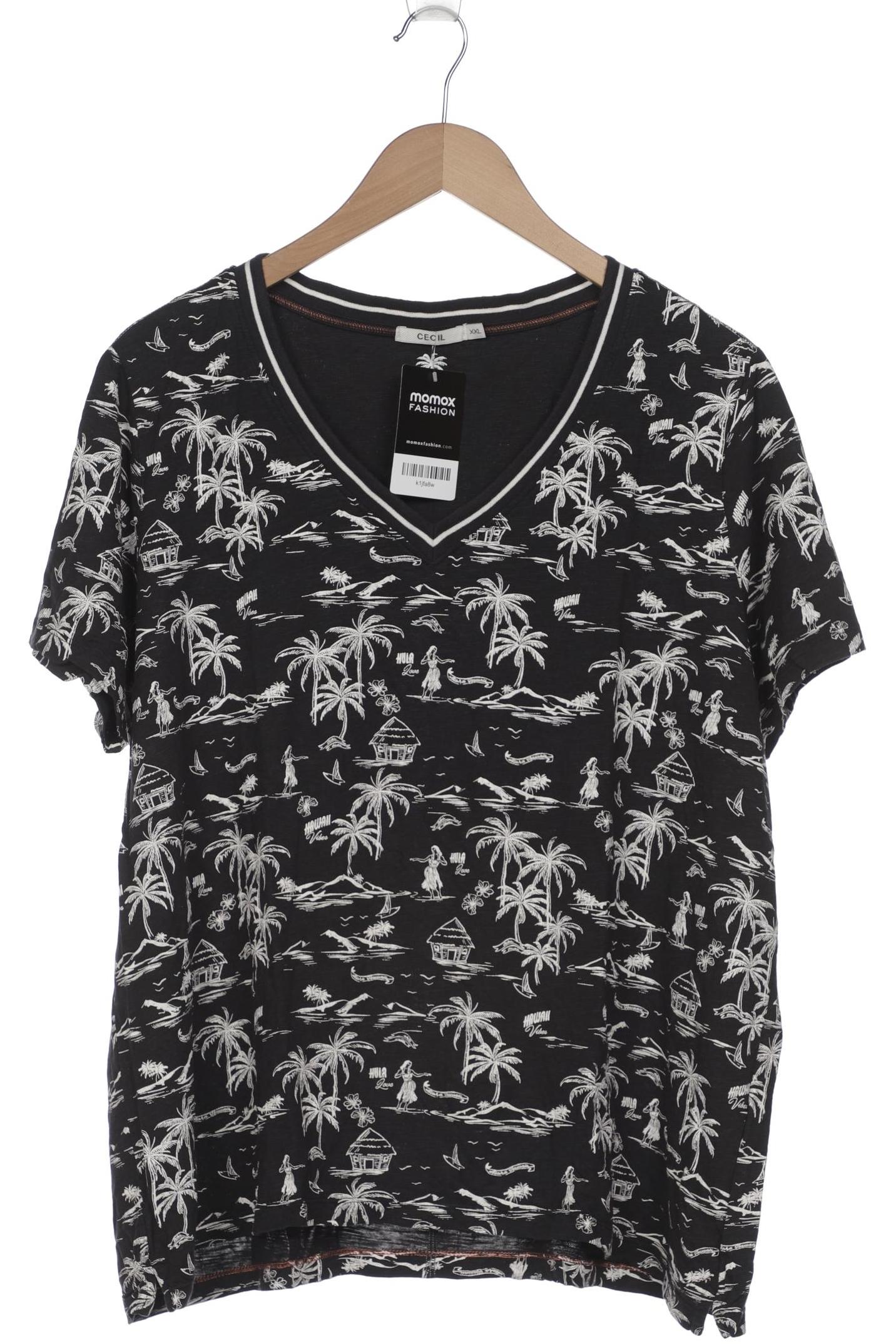 

Cecil Damen T-Shirt, schwarz, Gr. 46