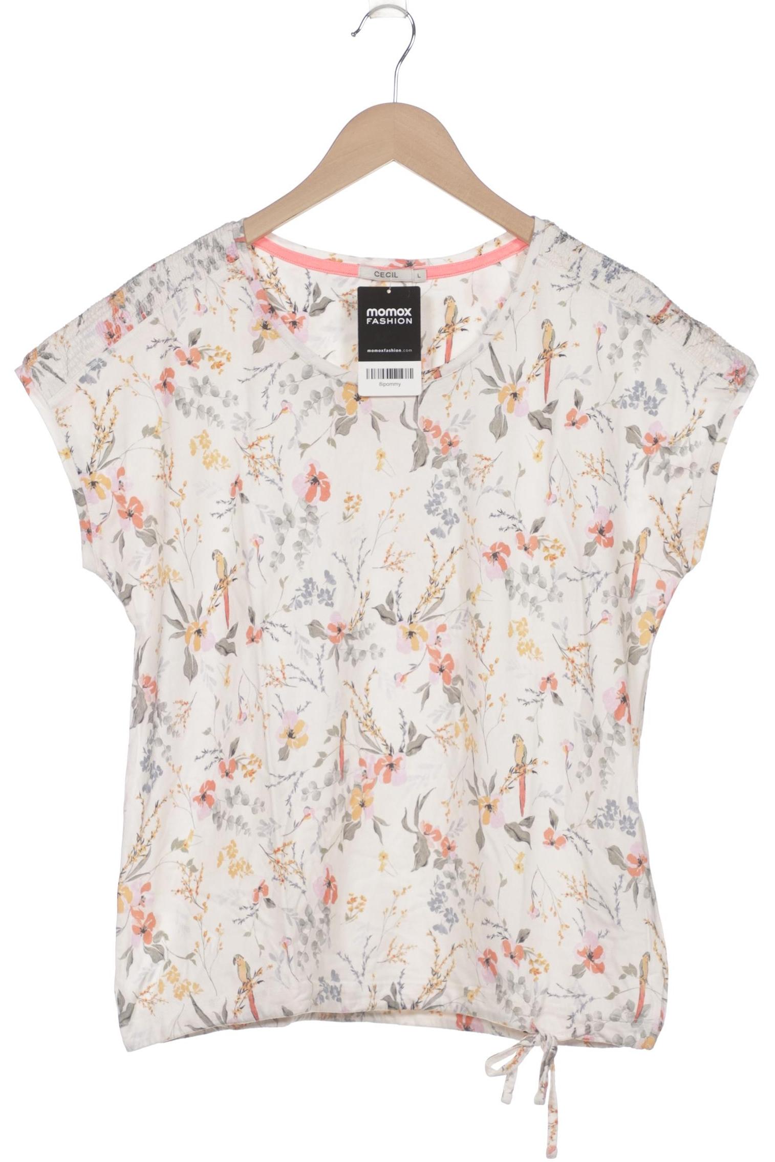 

Cecil Damen T-Shirt, cremeweiß, Gr. 42