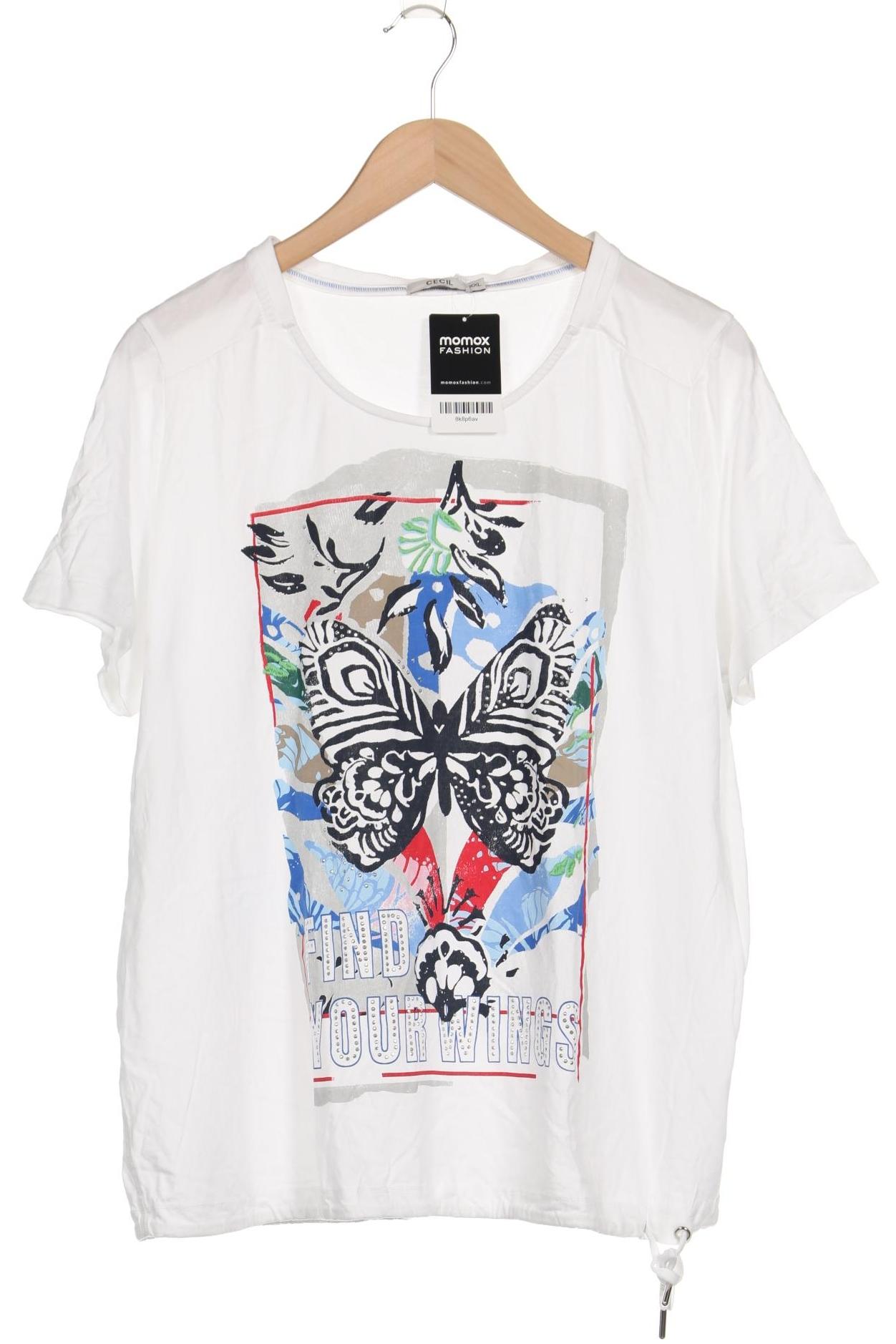 

Cecil Damen T-Shirt, weiß, Gr. 46