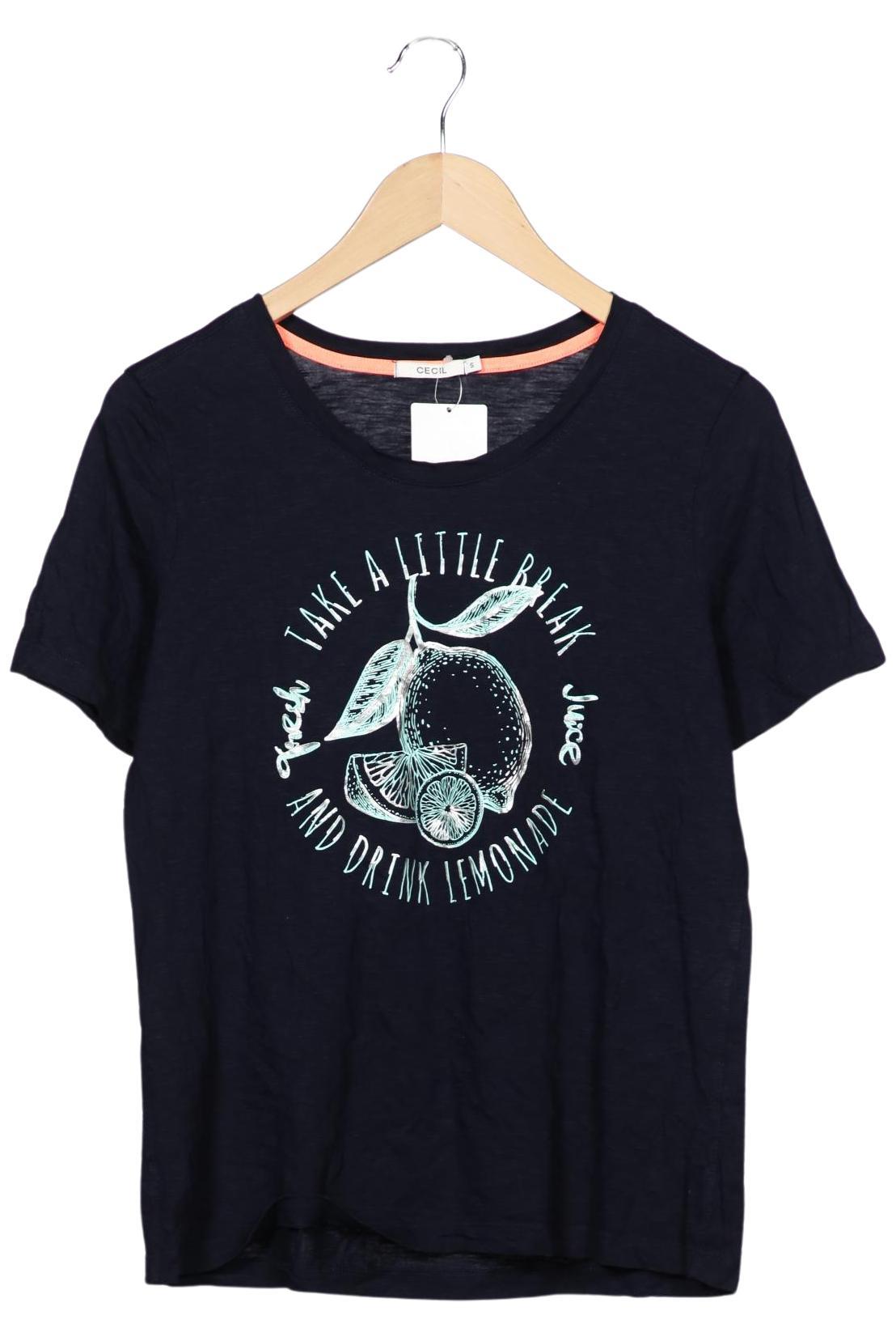 

Cecil Damen T-Shirt, marineblau, Gr. 36