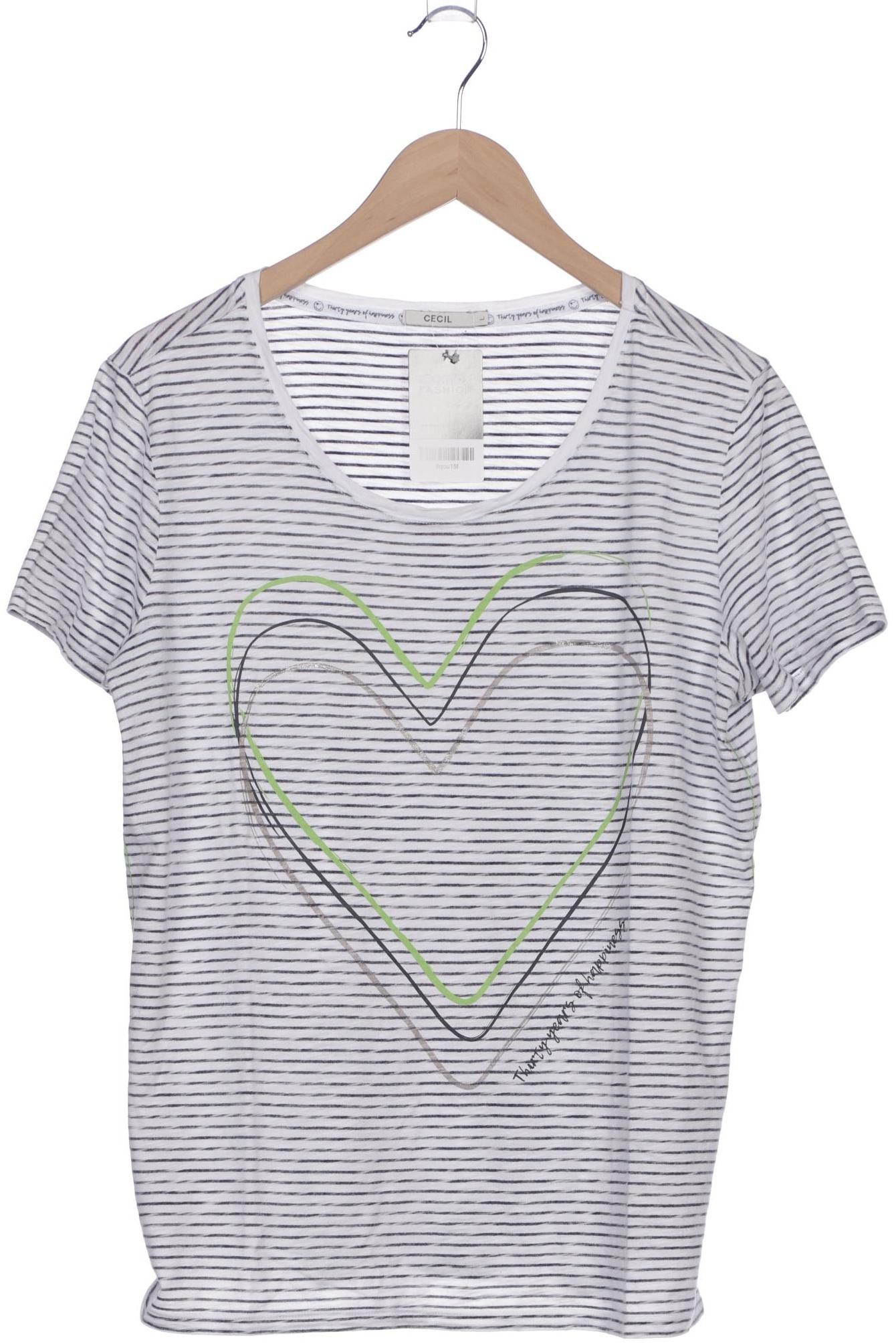 

Cecil Damen T-Shirt, weiß, Gr. 42