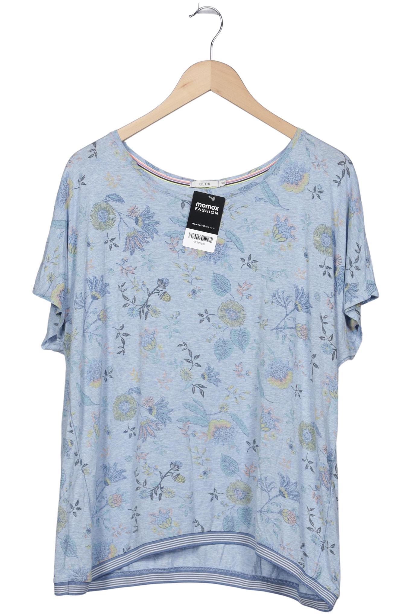 

Cecil Damen T-Shirt, blau, Gr. 46