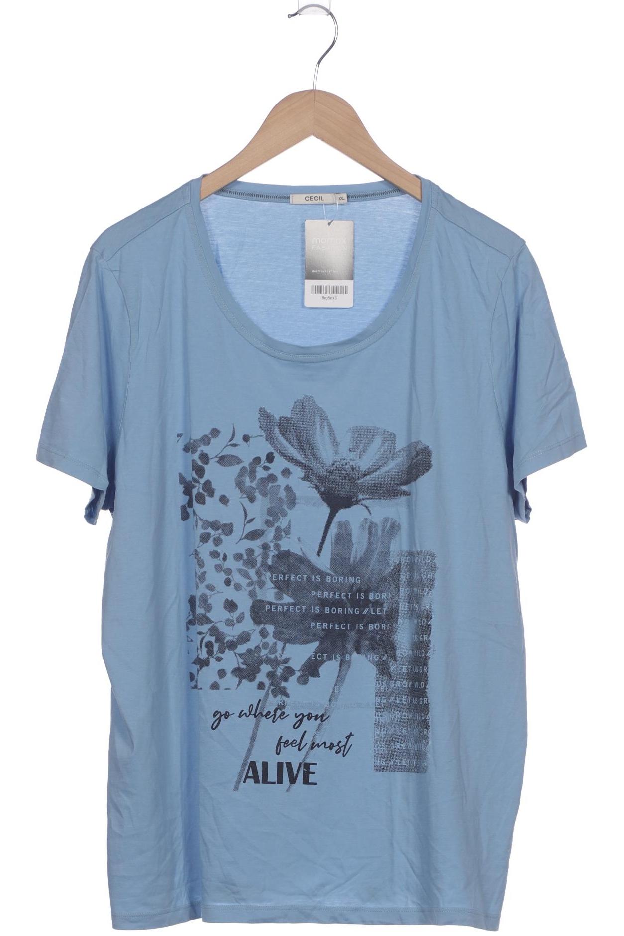 

Cecil Damen T-Shirt, blau, Gr. 46