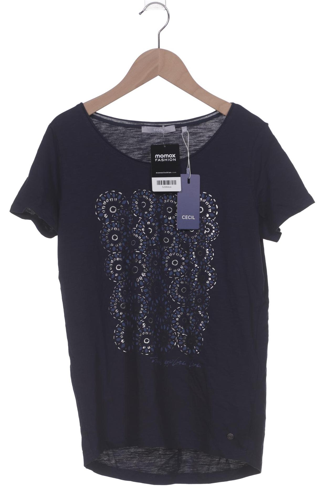 

Cecil Damen T-Shirt, marineblau, Gr. 34