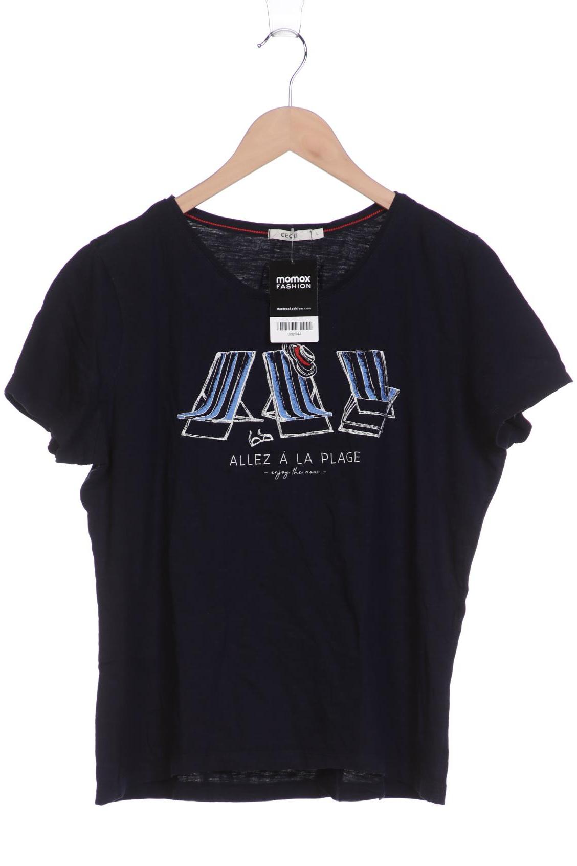 

CECIL Damen T-Shirt, marineblau