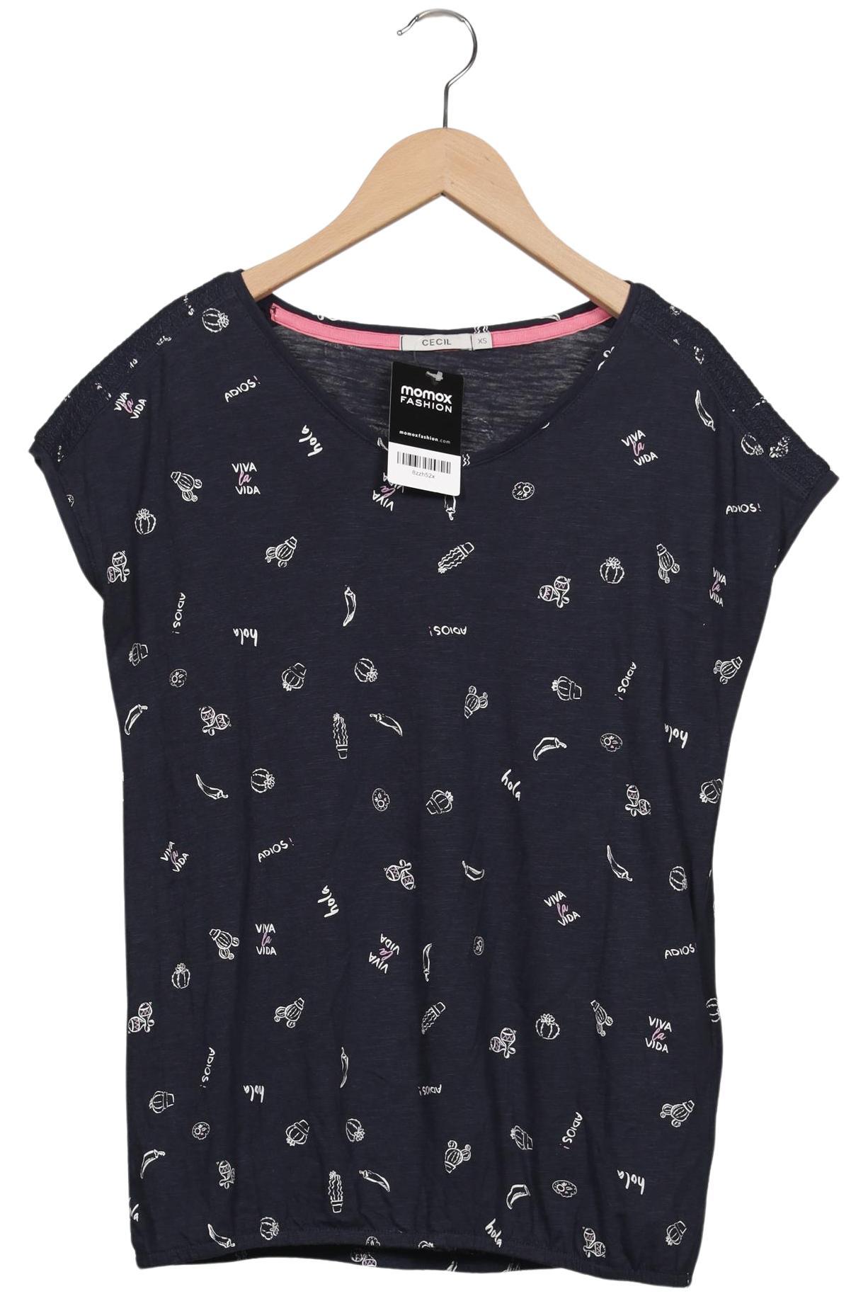 

Cecil Damen T-Shirt, marineblau, Gr. 34