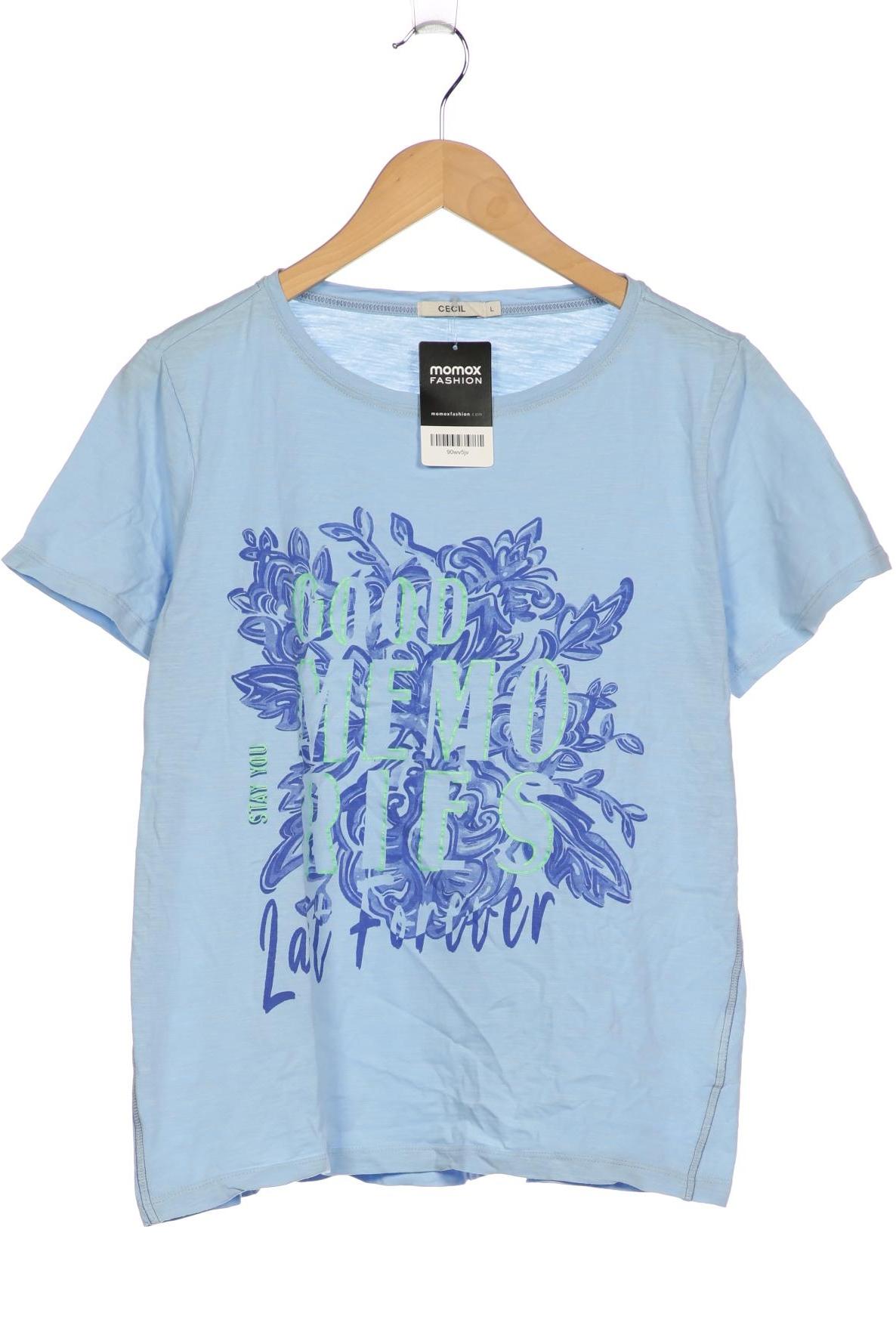 

Cecil Damen T-Shirt, blau, Gr. 42