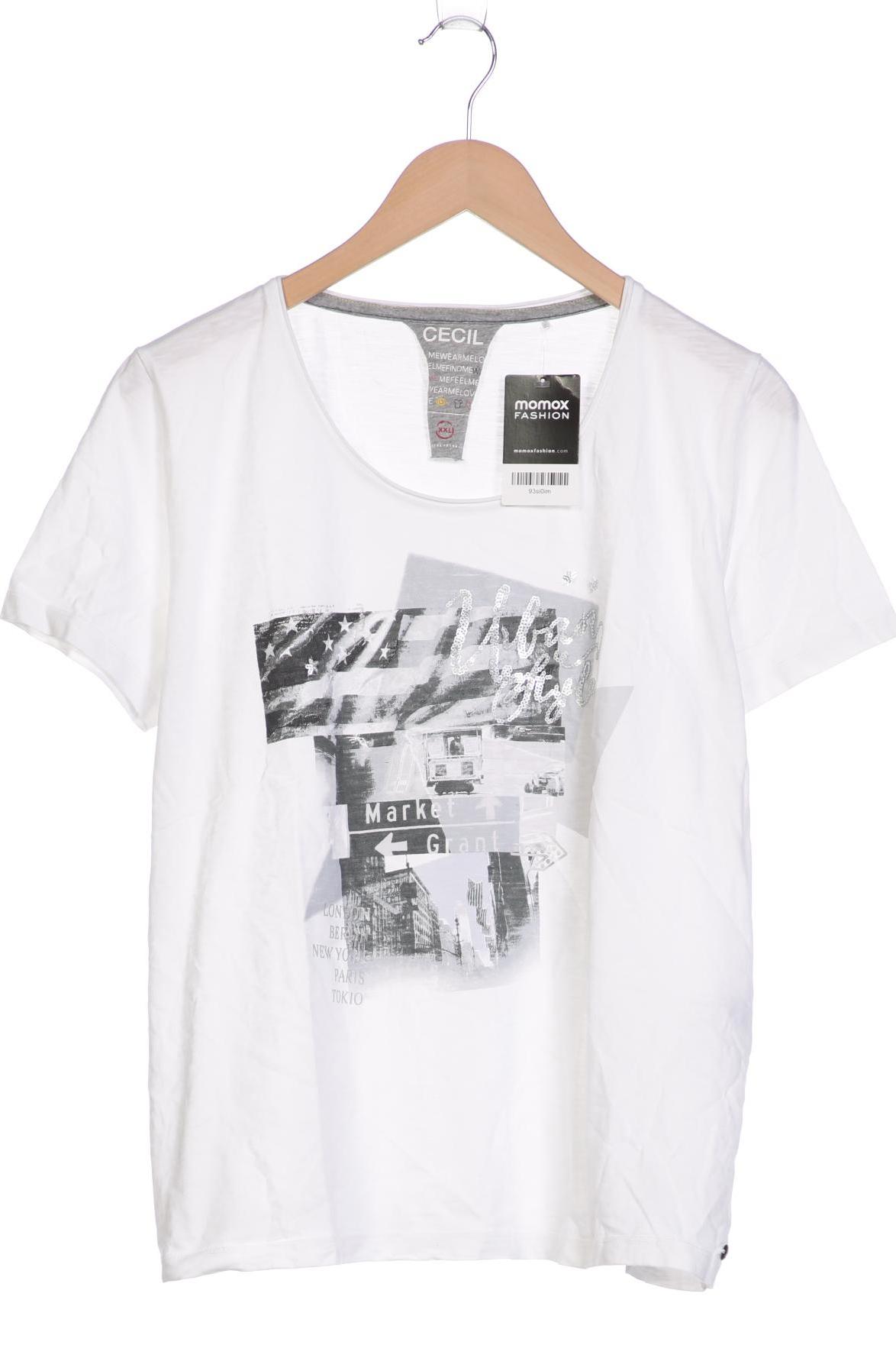 

CECIL Damen T-Shirt, weiß