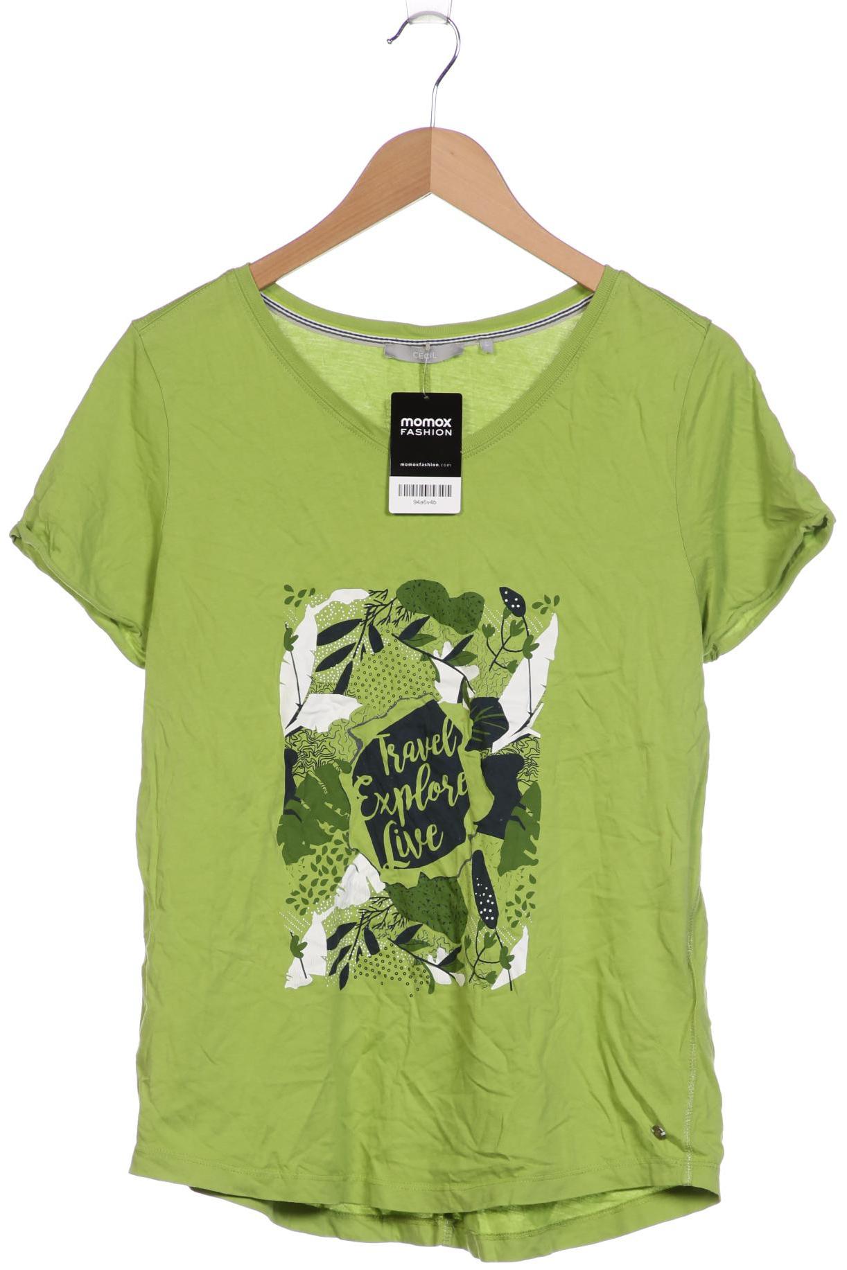 

Cecil Damen T-Shirt, hellgrün, Gr. 42